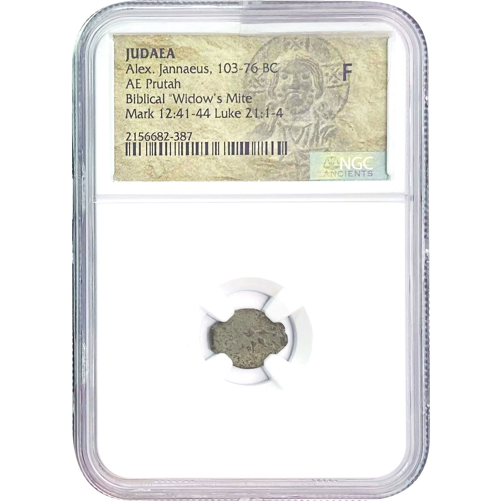 Judaea Alex. Jannaeus 103-76 BC AE 'Widow's Mite' NGC: Judaea Alex. Jannaeus 103-76 BC AE 'Widow's Mite' NGC