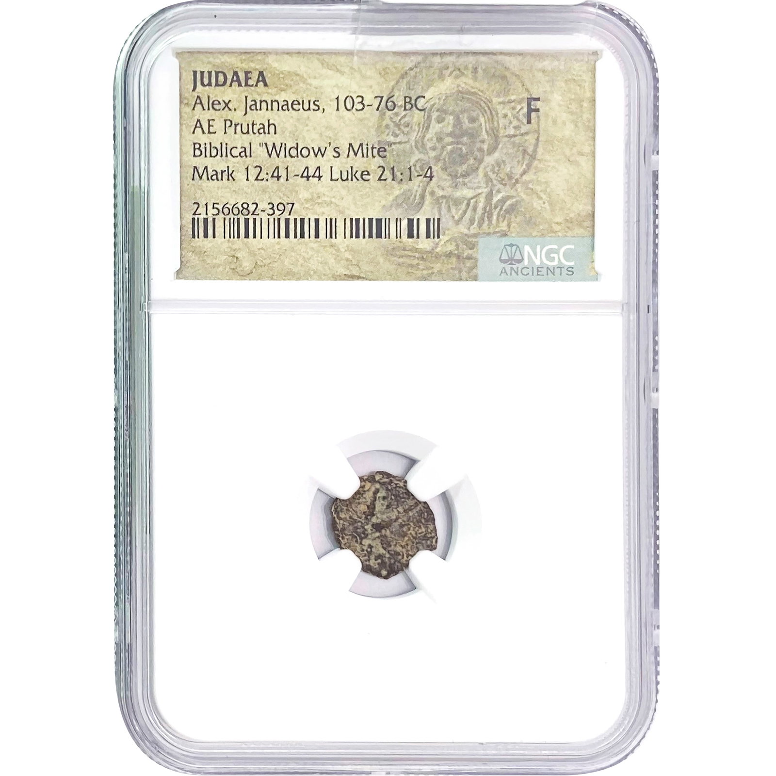 Judaea Alex. Jannaeus 103-76 BC AE 'Widow's Mite' NGC: Judaea Alex. Jannaeus 103-76 BC AE 'Widow's Mite' NGC