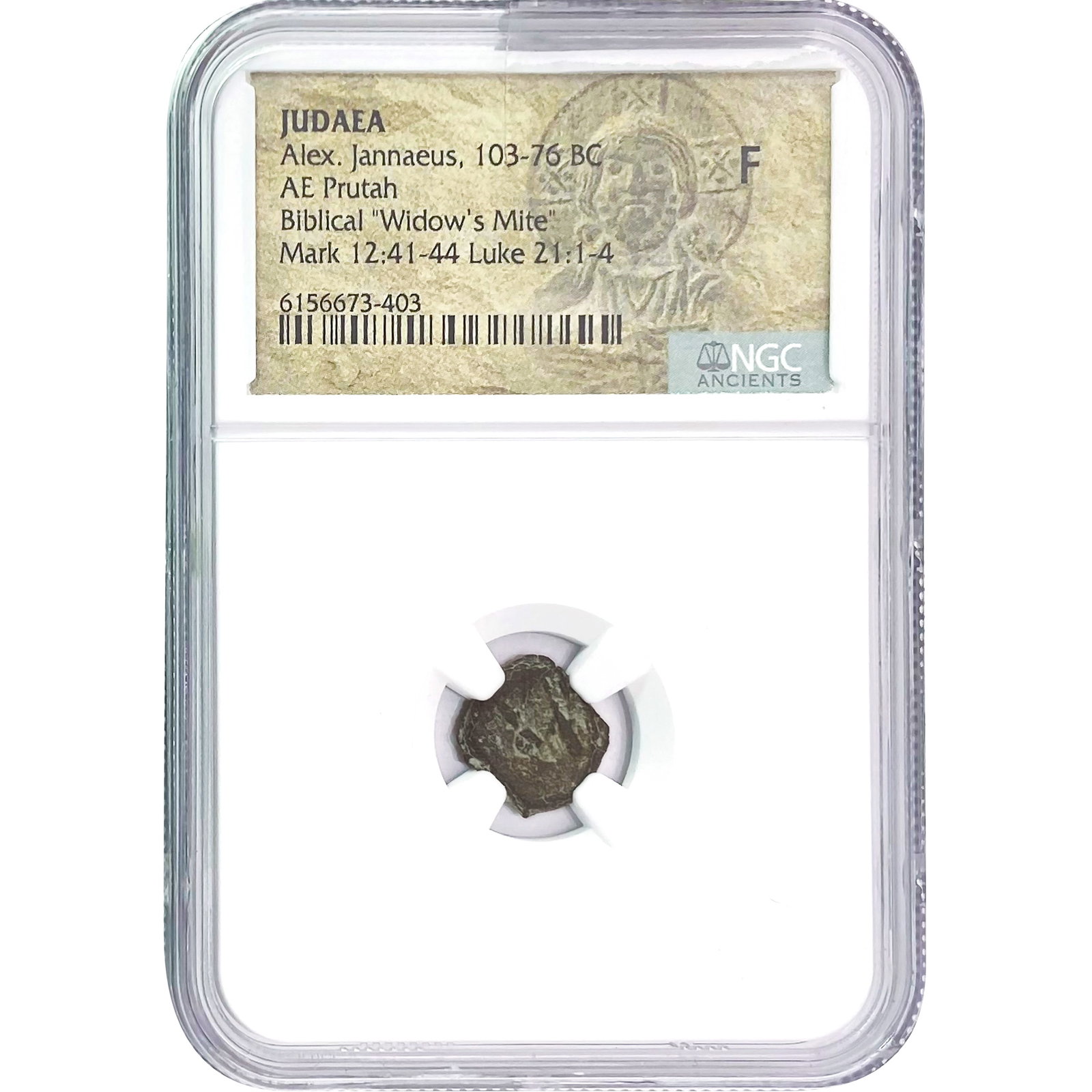 Judaea Alex. Jannaeus 103-76 BC AE 'Widow's Mite' NGC: Judaea Alex. Jannaeus 103-76 BC AE 'Widow's Mite' NGC