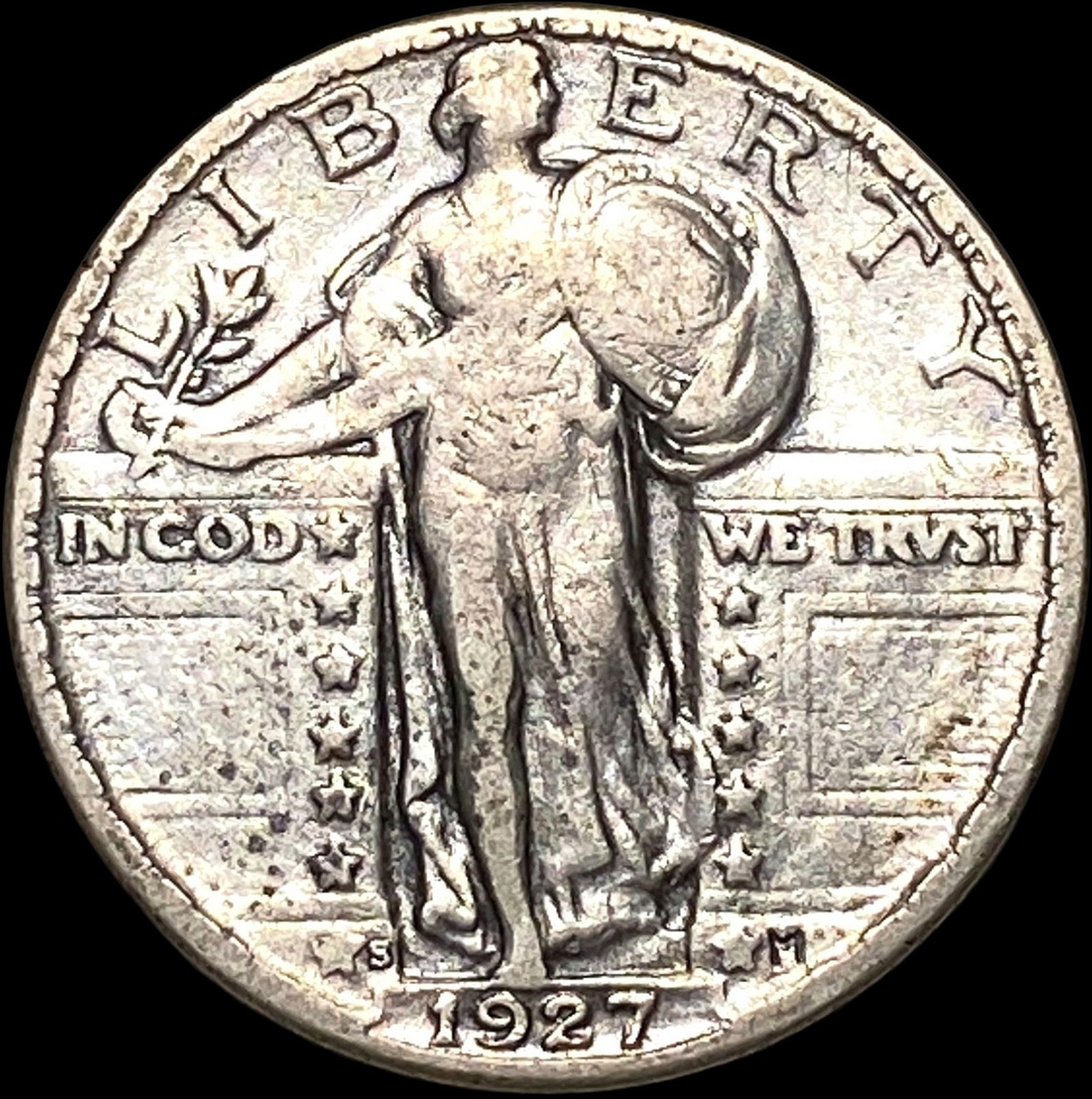 1927-S Standing Liberty Quarter LIGHTLY CIRCULATED (1 of 2)