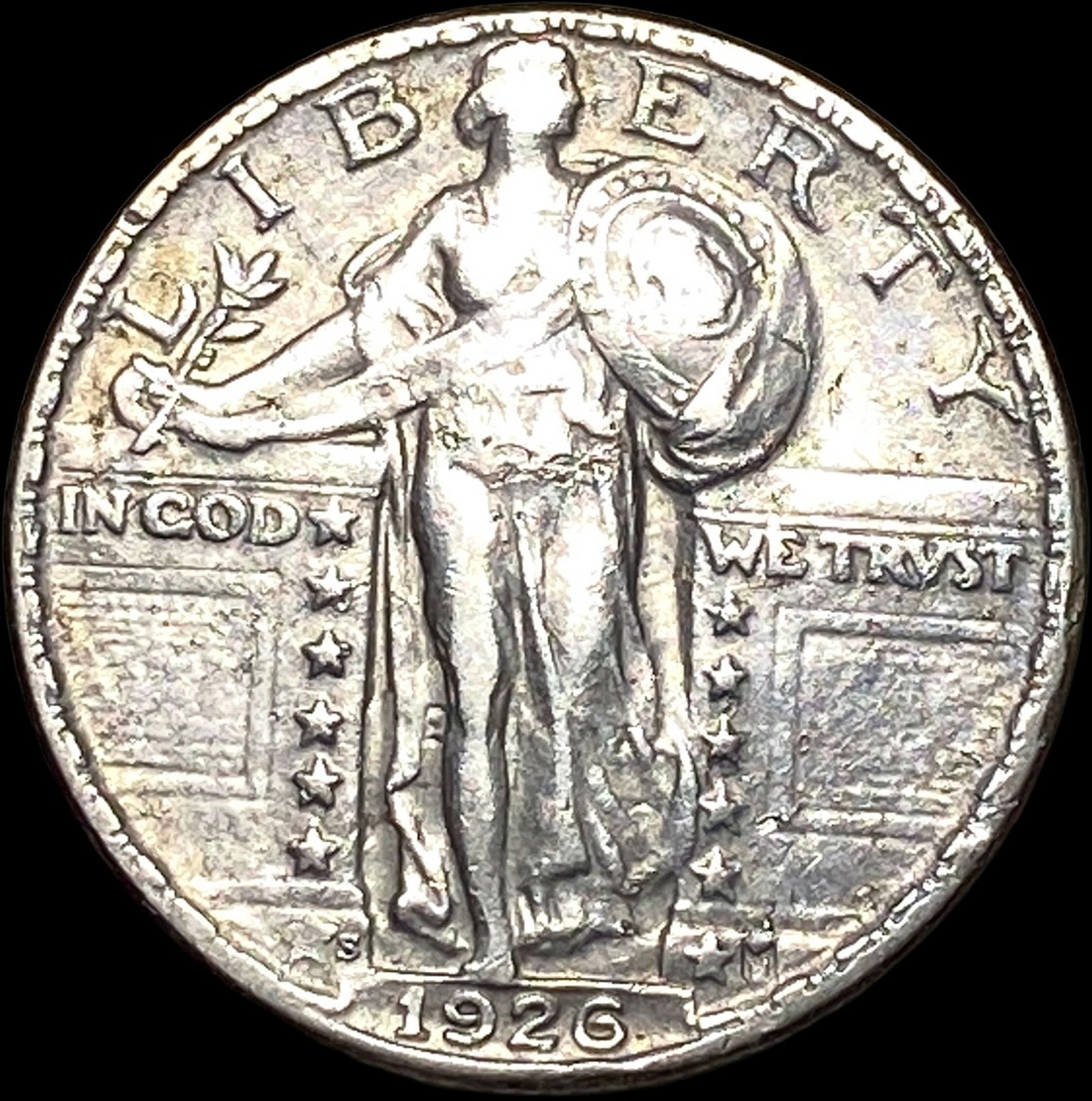 1926-S Silver Standing Liberty Quarter NEARLY UNCIRCULATED (1 of 2)
