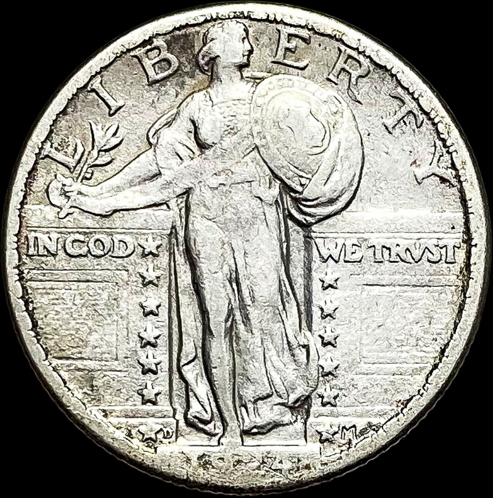 1924-D Standing Liberty Quarter NEARLY UNCIRCULATED (1 of 2)