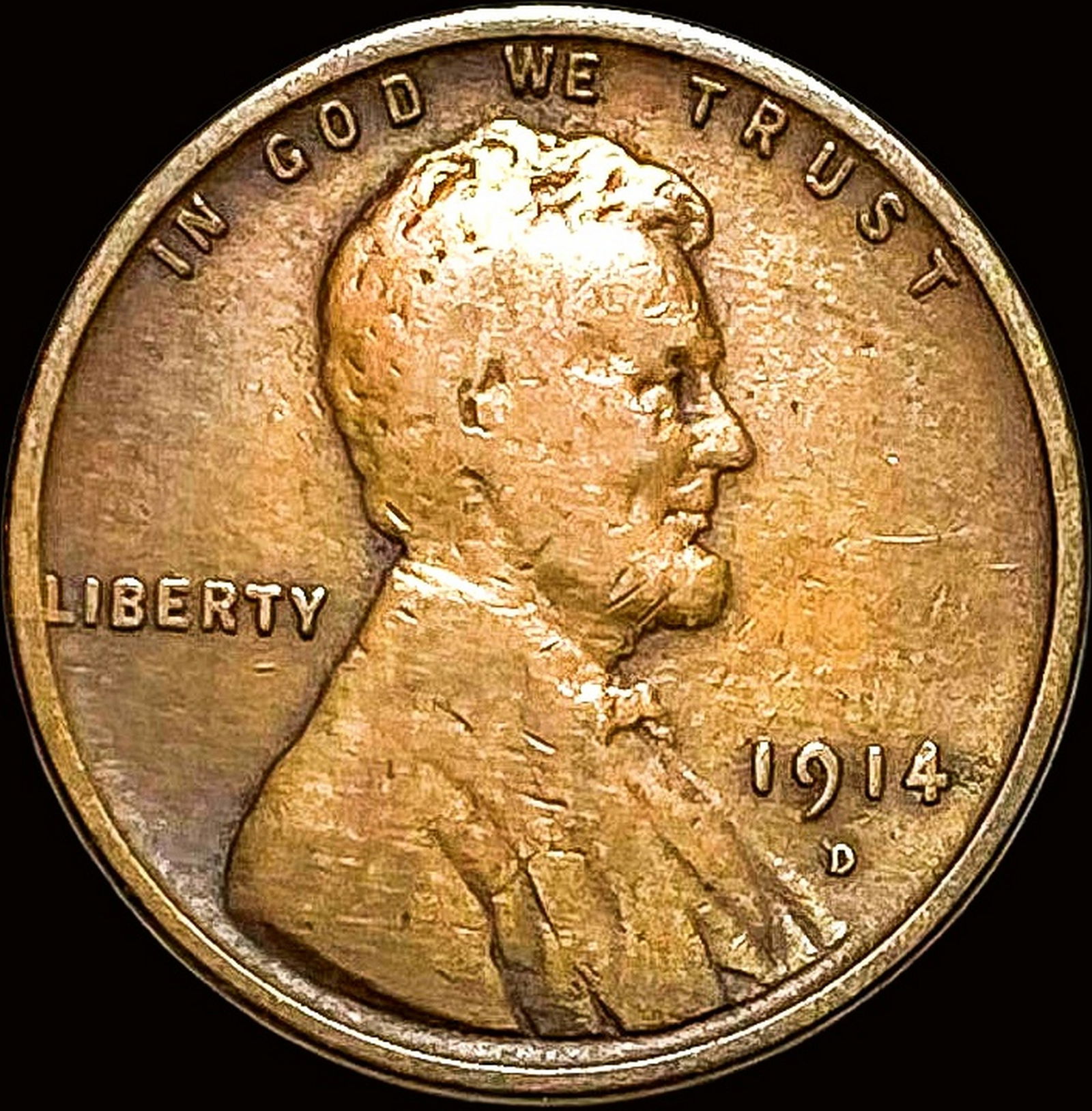 1914-D Lincoln Wheat Cent NICELY CIRCULATED (1 of 2)