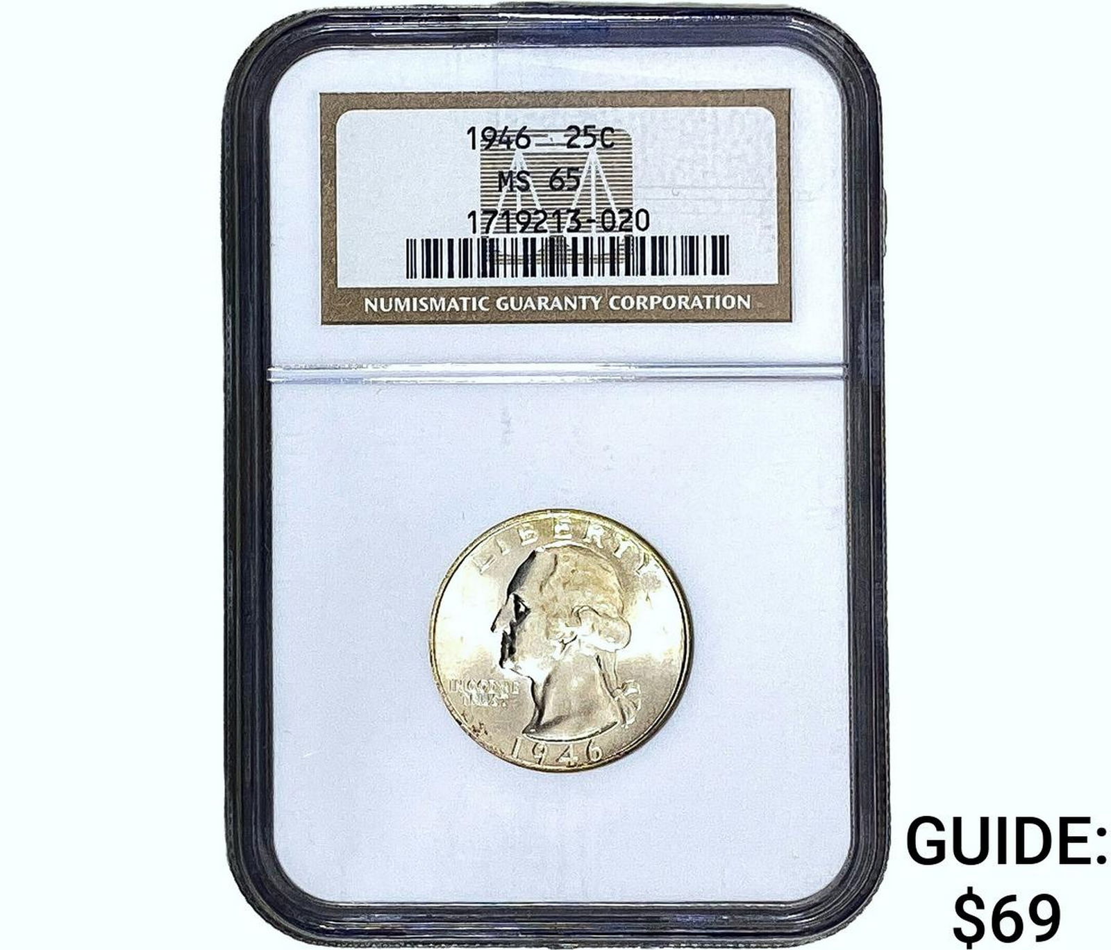 1946 Washington Silver Quarter NGC MS65 (1 of 2)