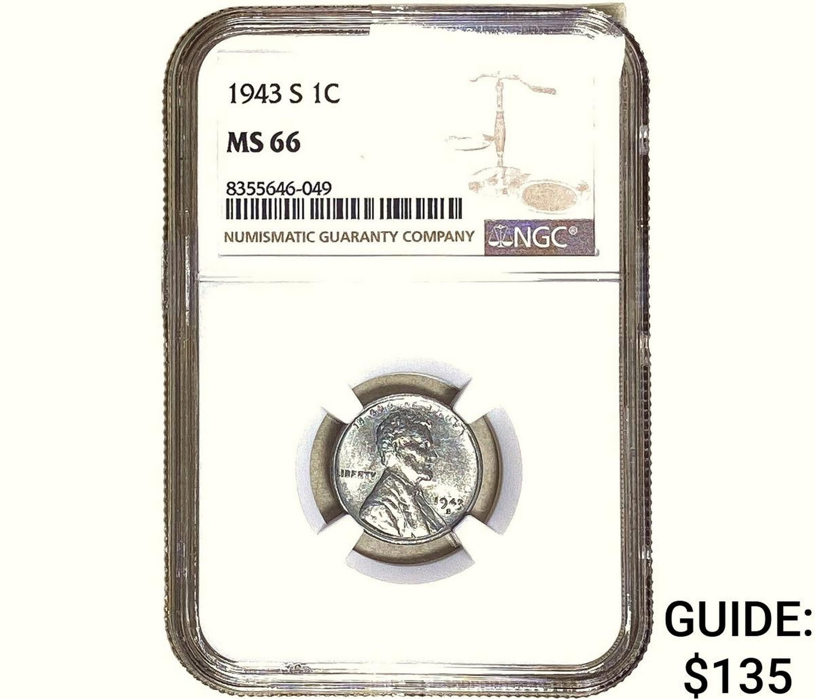 1943-S Wheat Cent NGC MS66 (1 of 2)