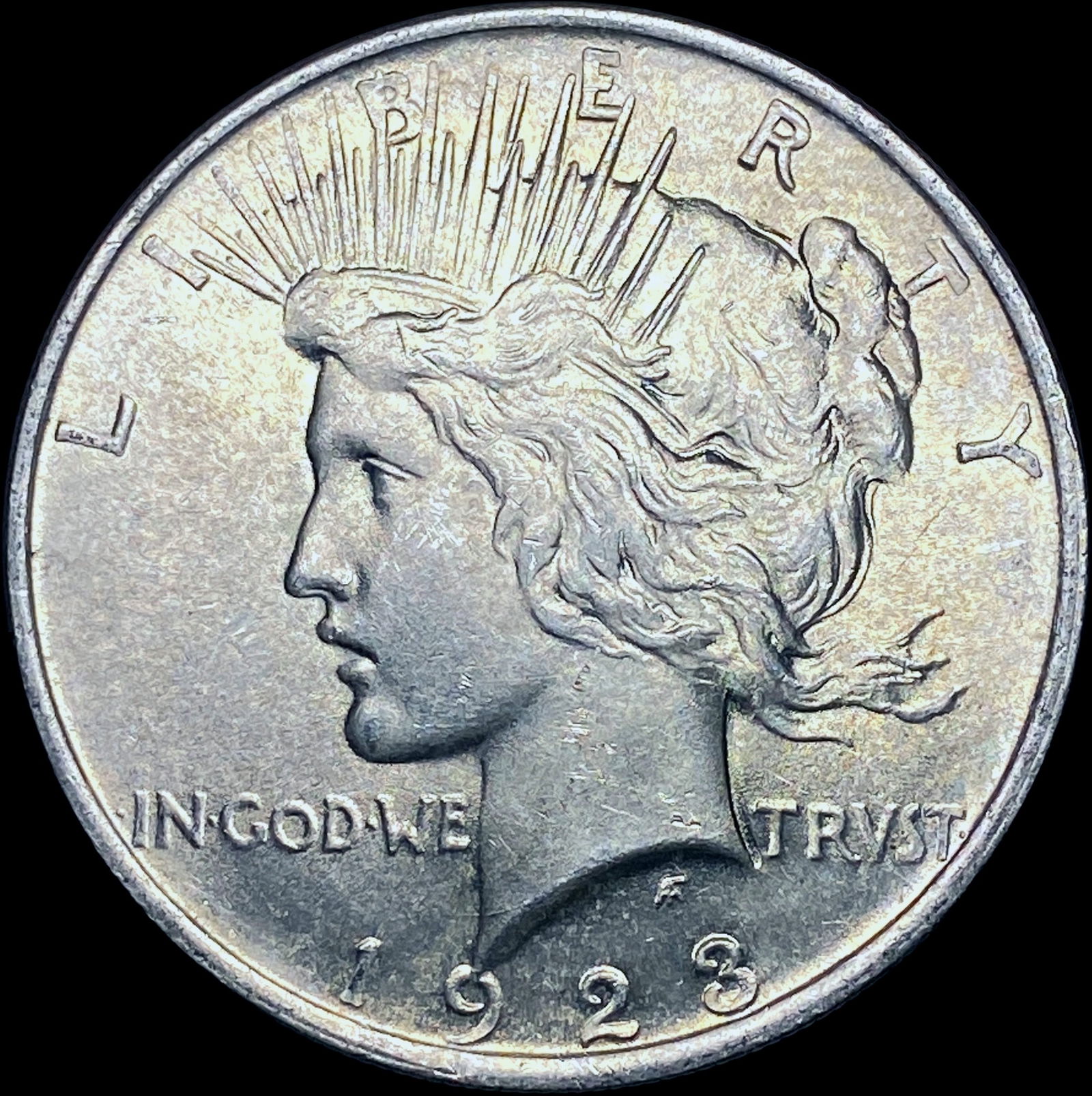 1923 Silver Peace Dollar CHOICE BU (1 of 2)