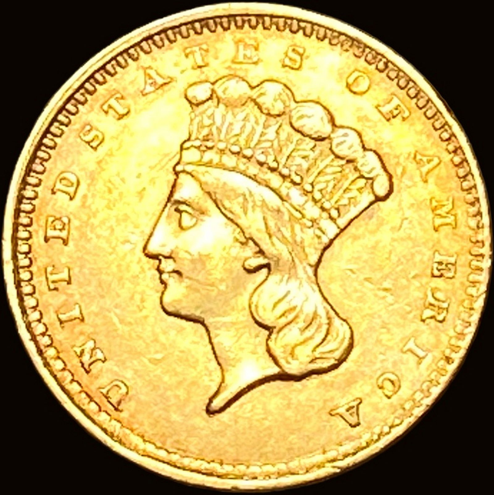 1856 Gold $1 Indian Princess Type 2 NEARLY UNCIRCULATED (1 of 2)