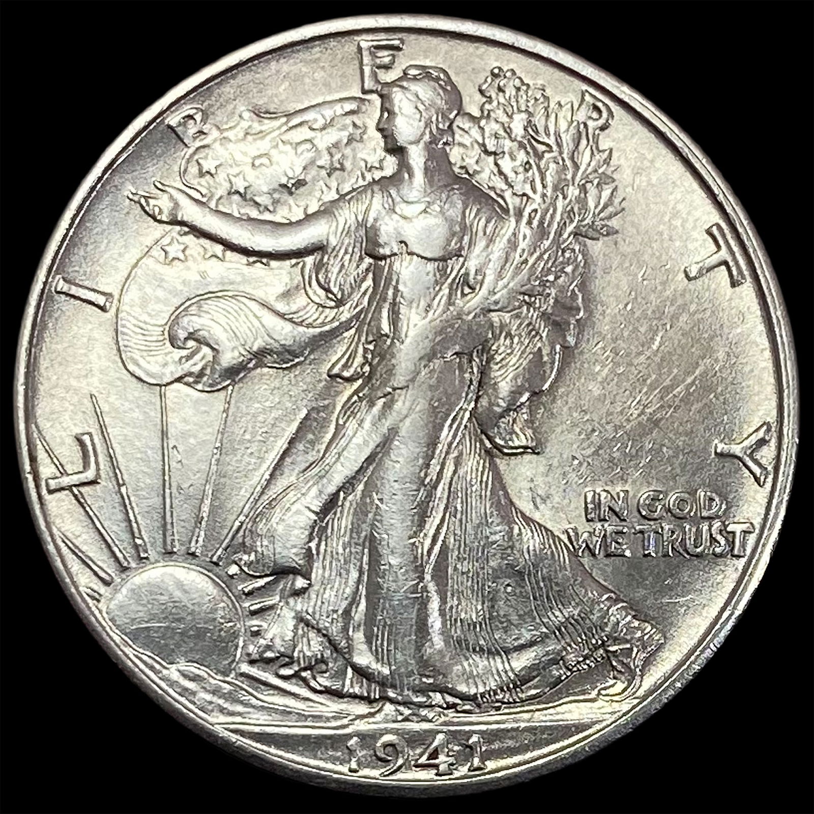 1941-S Silver Half Dollar CLOSELY UNCIRCULATED (1 of 2)