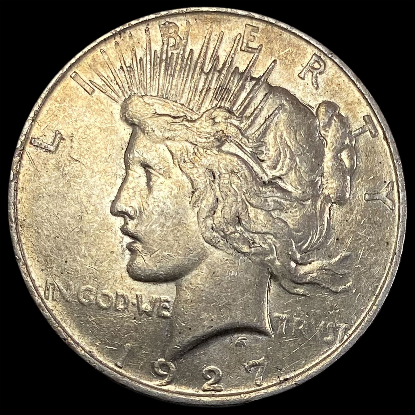 1927-D Peace Silver Dollar CLOSELY UNC (1 of 2)