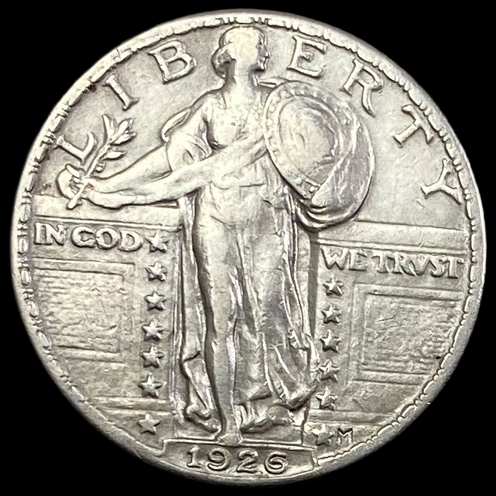 1926 Silver Standing Liberty Quarter NEAR UNC: 1926 Silver Standing Liberty Quarter NEAR UNC