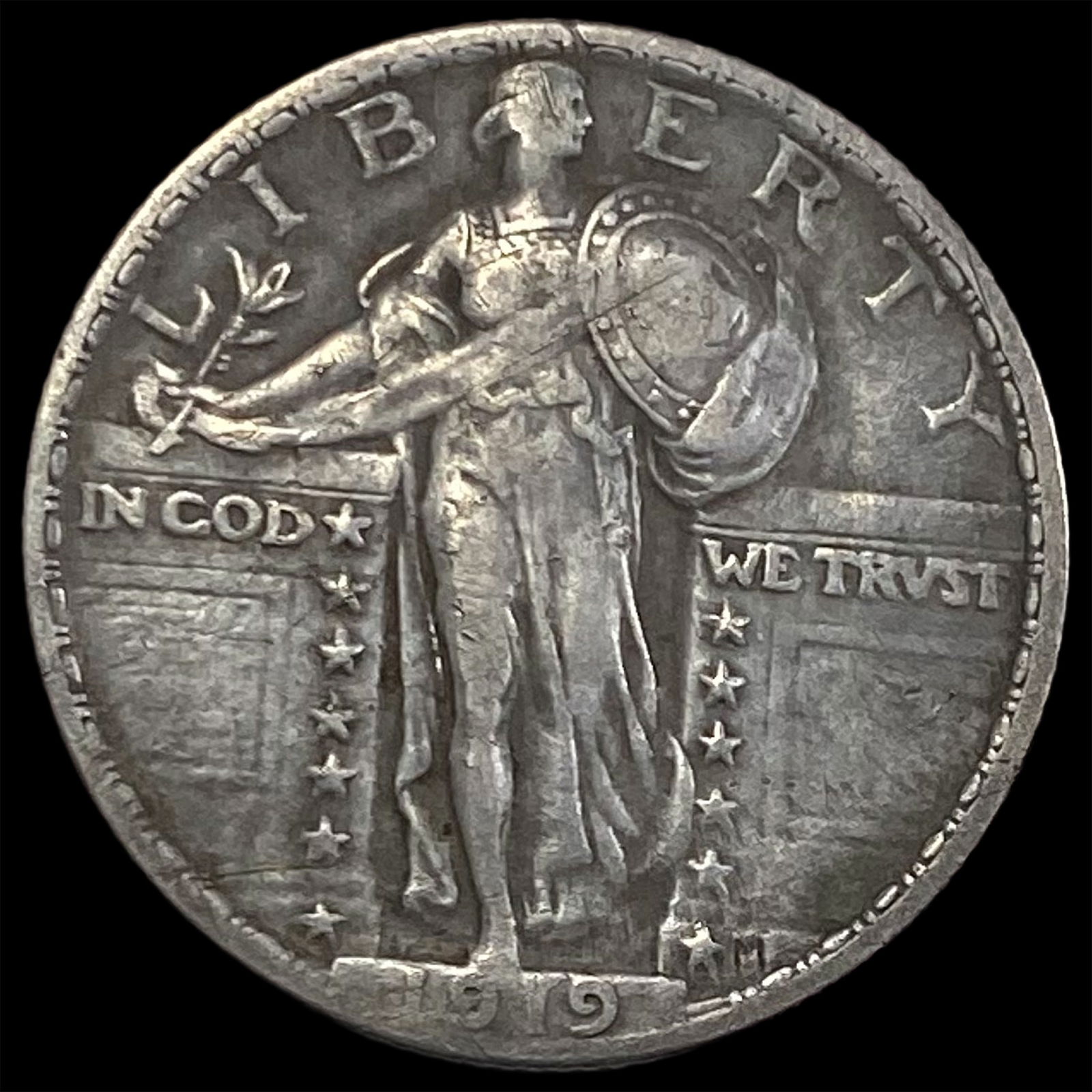 1919 Standing Liberty Quarter NEARLY UNCIRCULATED (1 of 2)