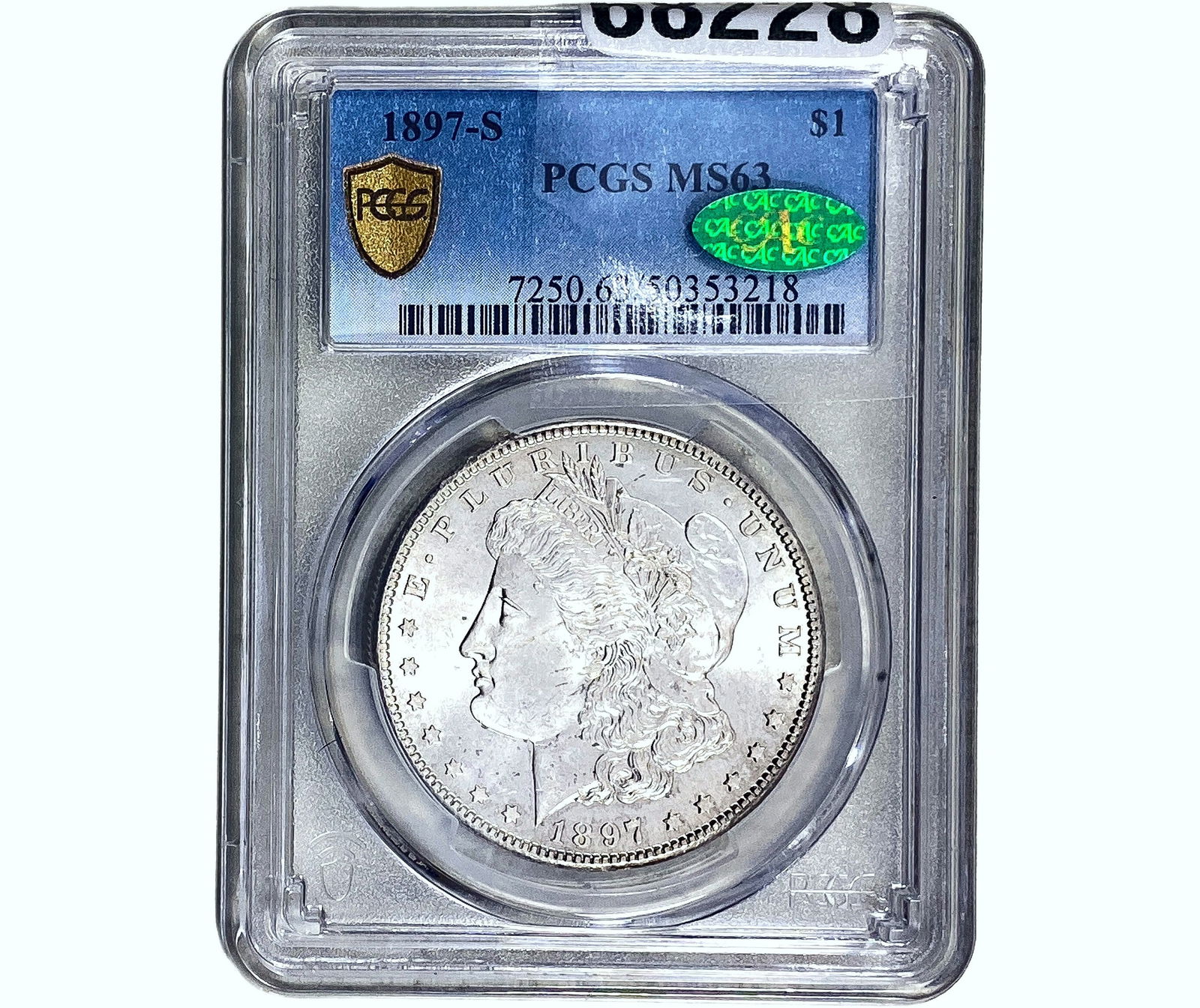 1897-S CAC Morgan Silver Dollar PCGS MS63 (1 of 2)