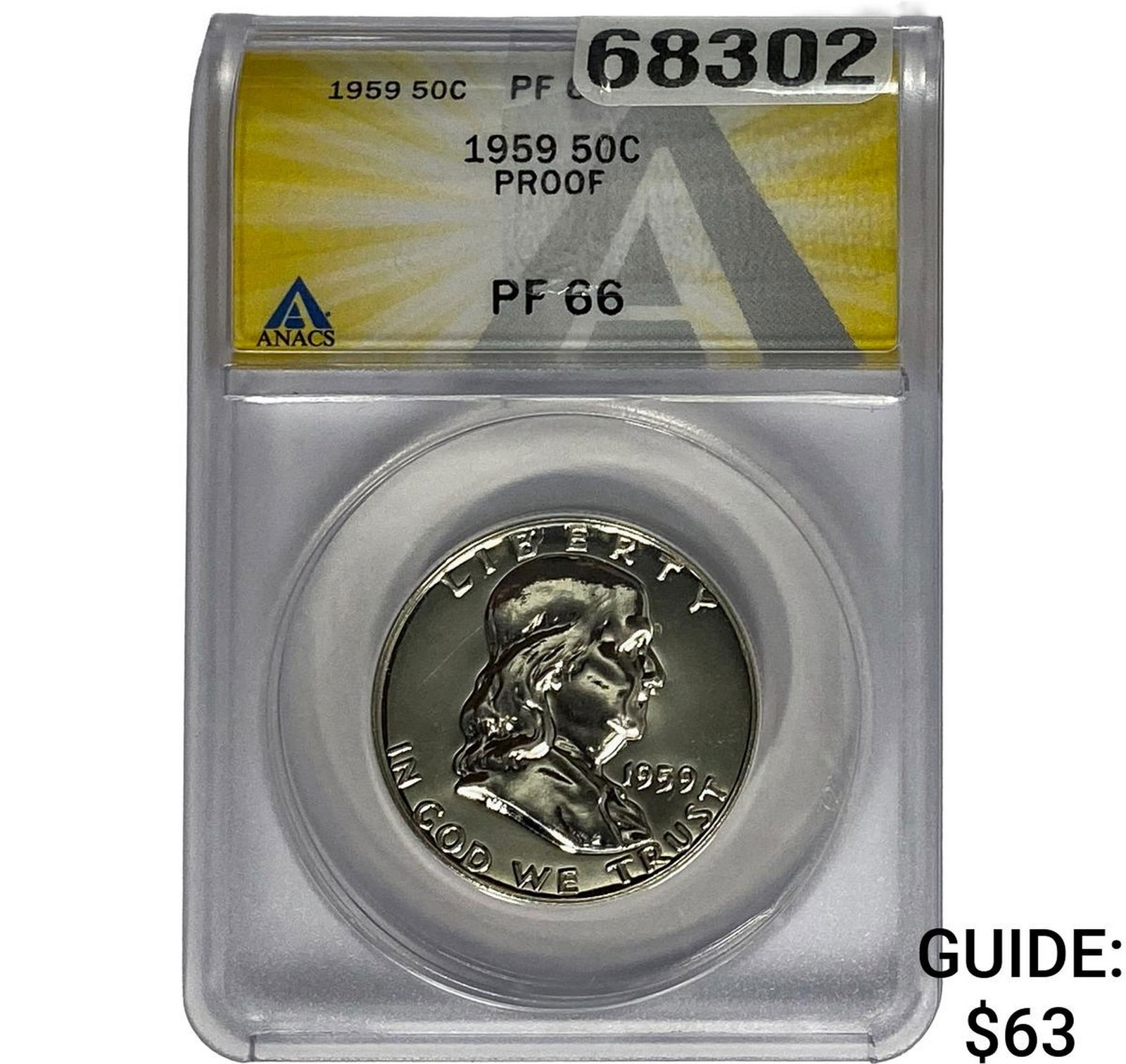1959 Franklin Half Dollar ANACS PF66 (1 of 2)
