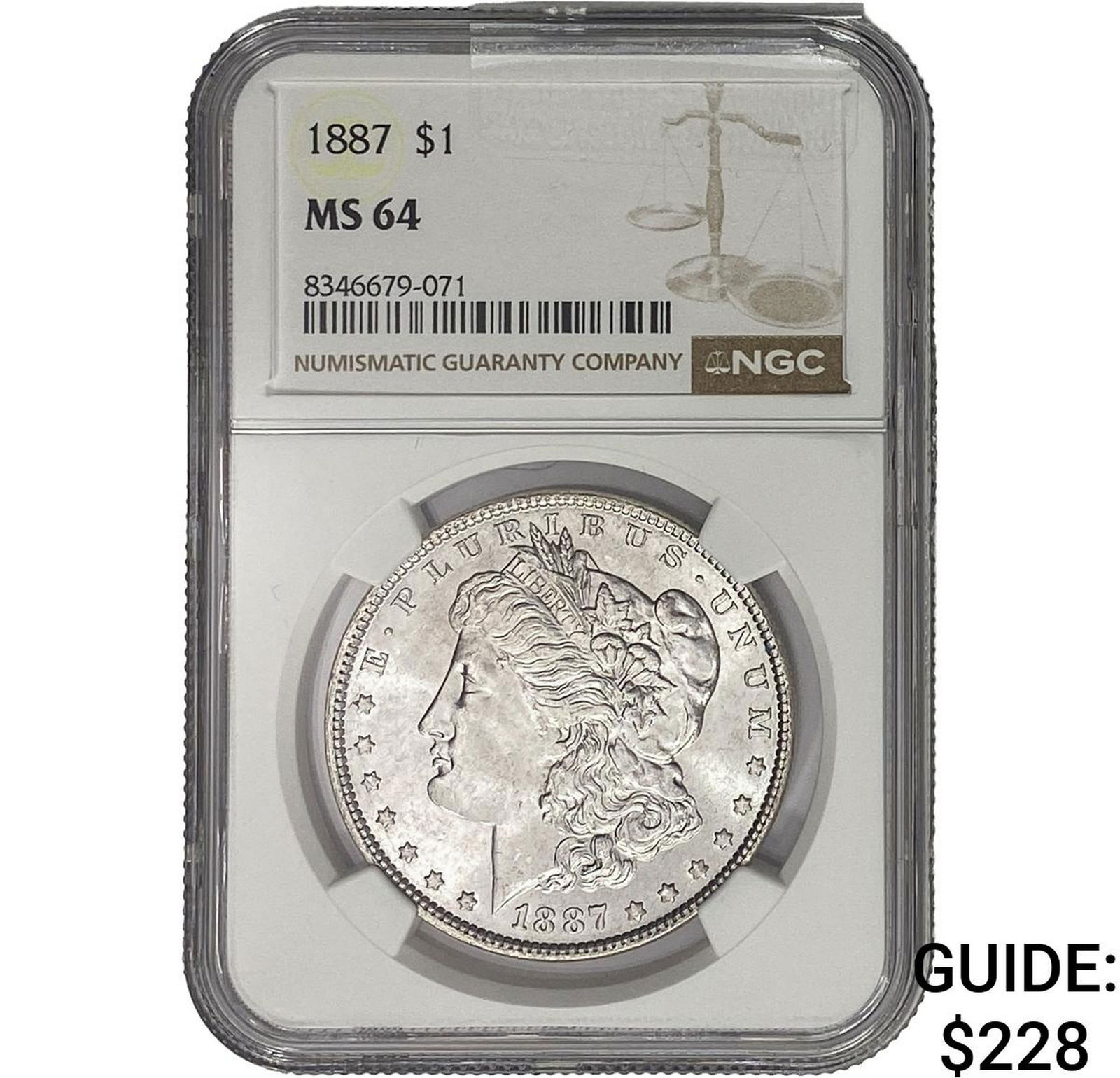 1887 Morgan Silver Dollar NGC MS64 (1 of 2)