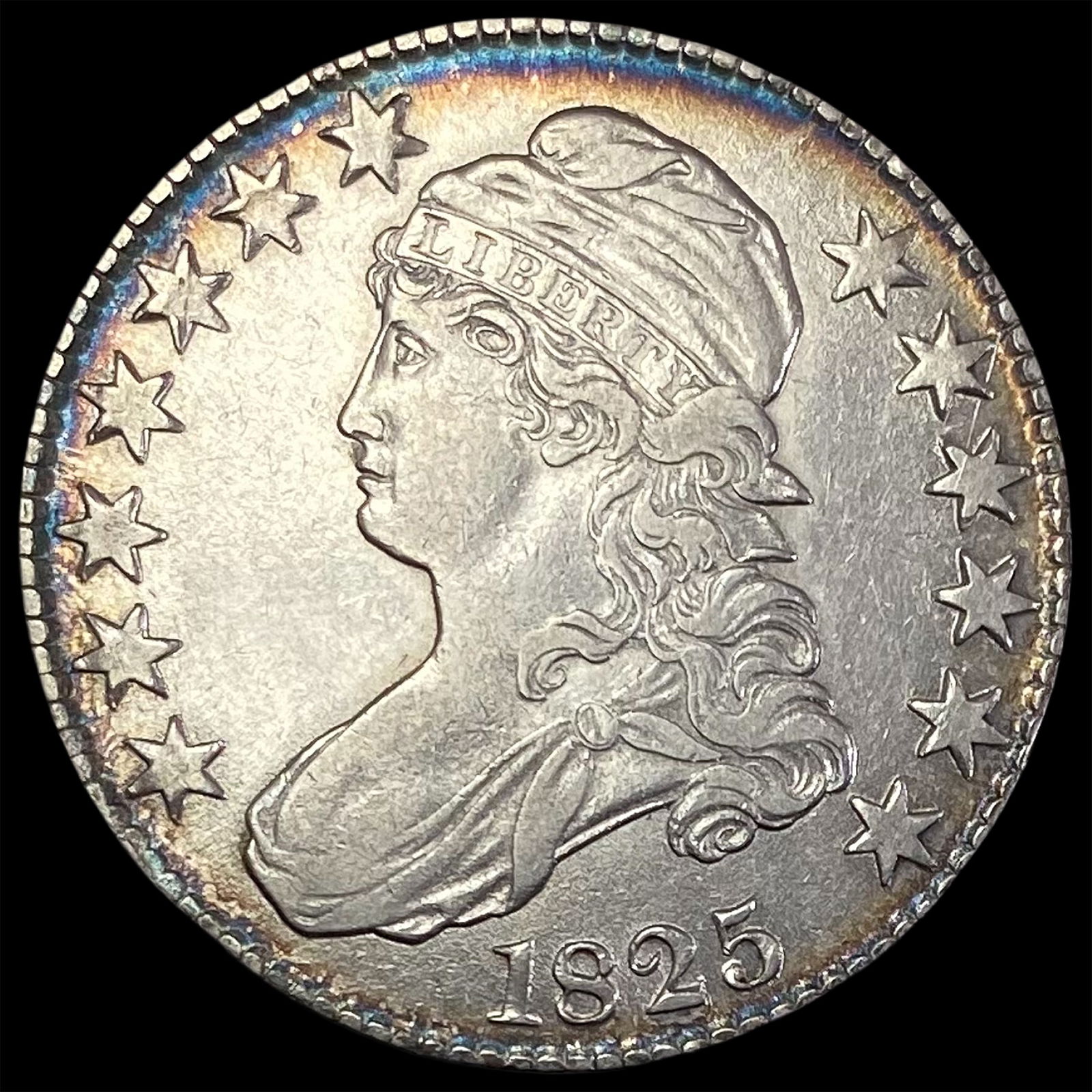 1825 Capped Bust Half Dollar CLOSELY UNCIRCULATED (1 of 2)