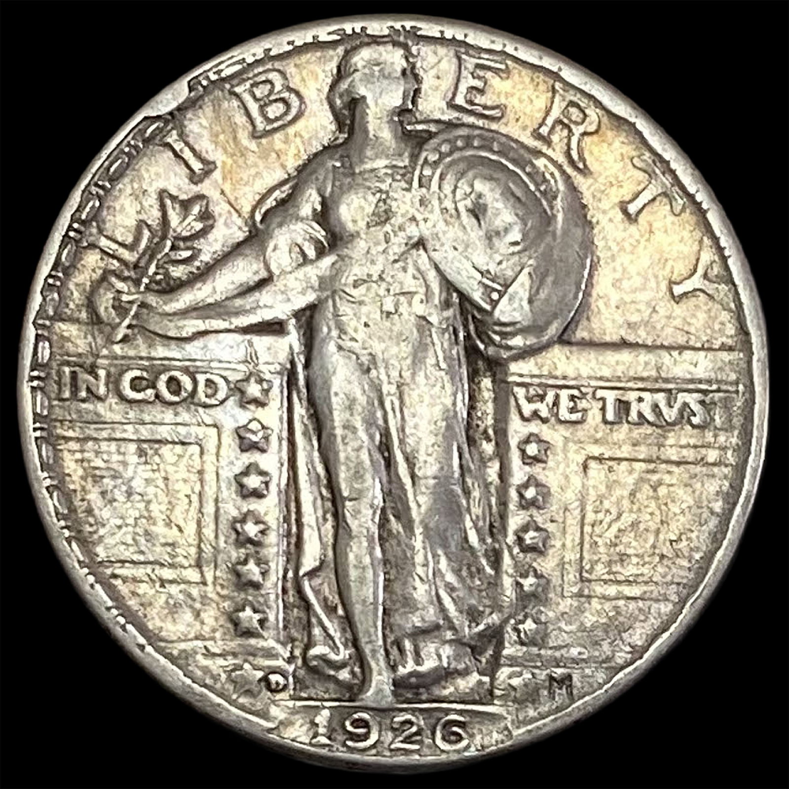 1926-D Silver Standing Liberty Quarter LIGHTLY CIRCULATED: 1926-D Silver Standing Liberty Quarter LIGHTLY CIRCULATED