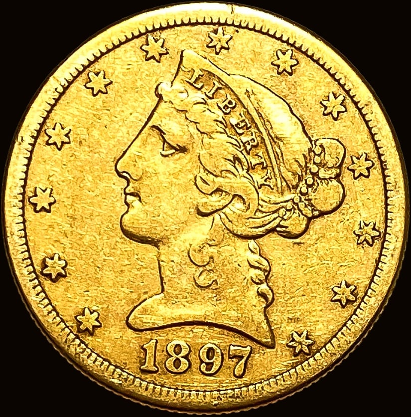 1897-S Gold $5 Half Eagle LIGHTLY CIRCULATED (1 of 2)