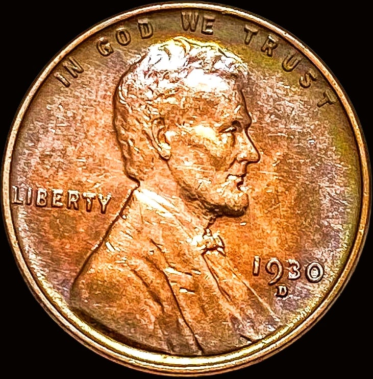 1930-D Lincoln Wheat Cent NEARLY UNCIRCULATED (1 of 2)