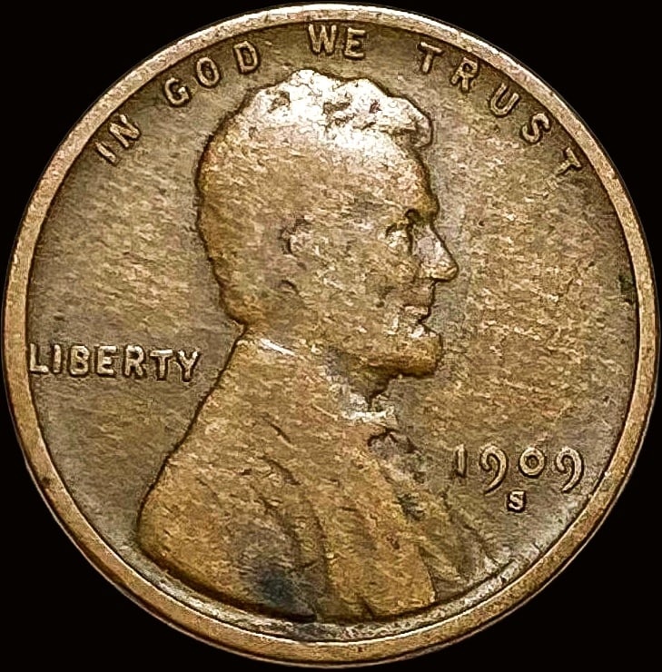 1909-S Lincoln Wheat Cent NICELY CIRCULATED (1 of 2)