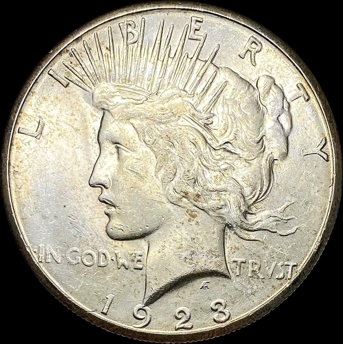 1923-S Silver Peace Dollar UNC (1 of 2)