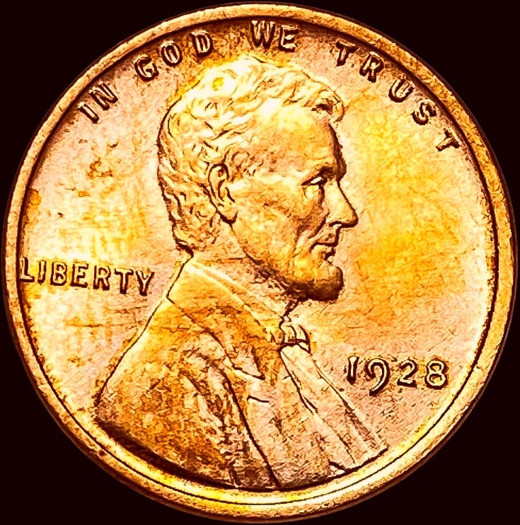 1928 Red Lincoln Wheat Cent UNCIRCULATED (1 of 2)