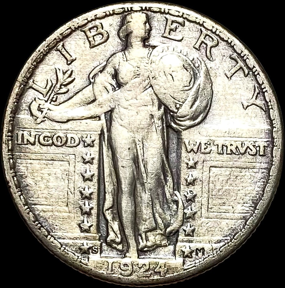 1924-S Standing Liberty Quarter NEARLY UNCIRCULATED (1 of 2)