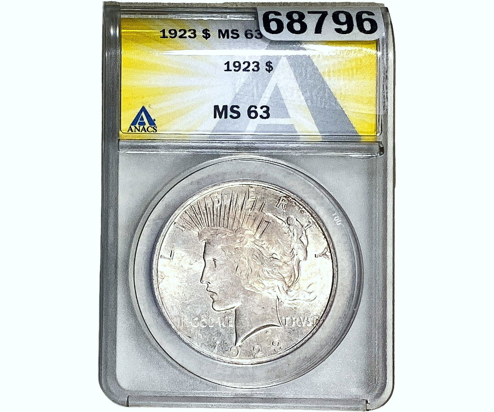 1923 Silver Peace Dollar ANACS MS63 (1 of 2)