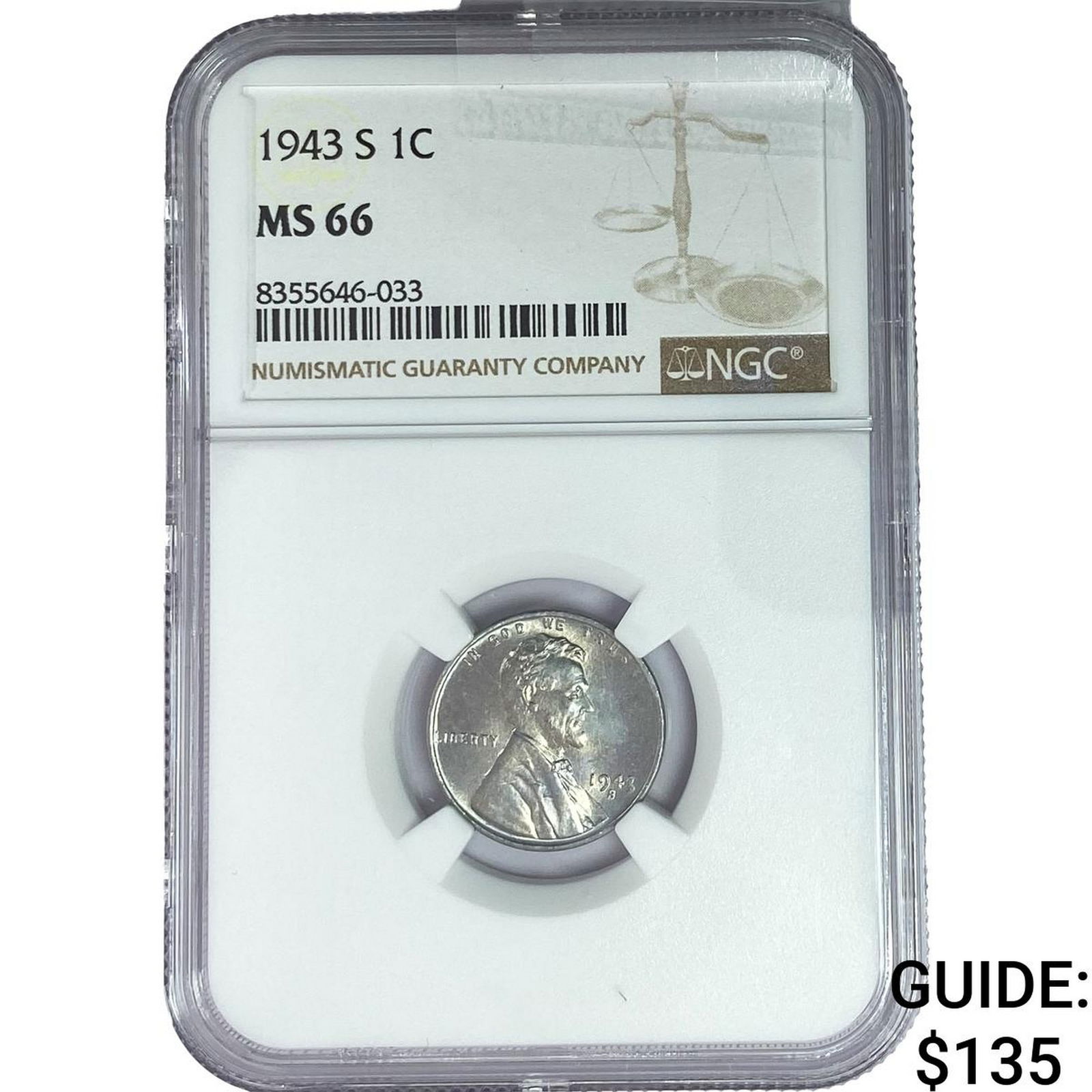 1943-S Wheat Cent NGC MS66 (1 of 2)
