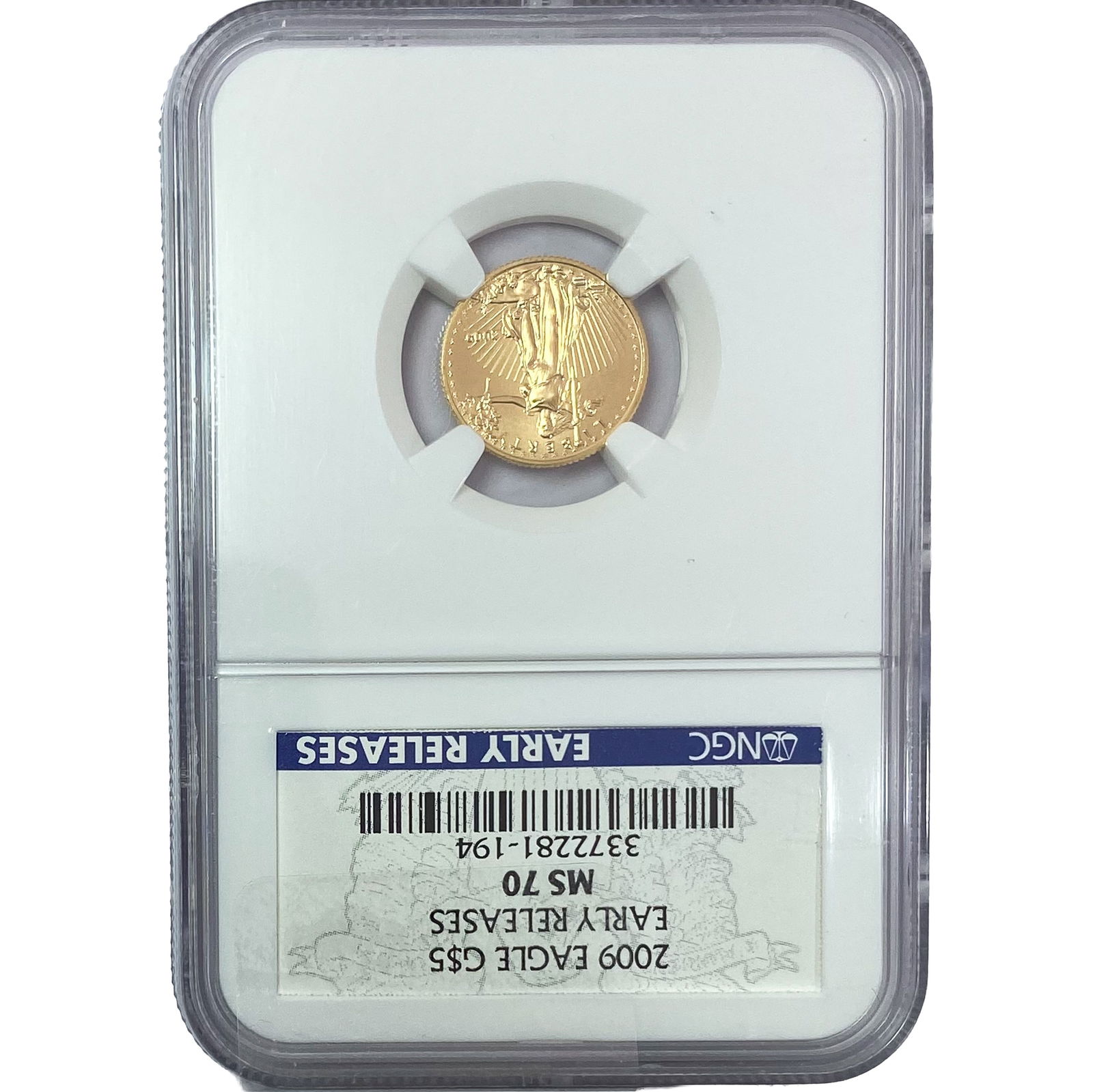 2009 $5 1/10oz Gold Half Eagle NGC MS70 Early Releases (1 of 2)