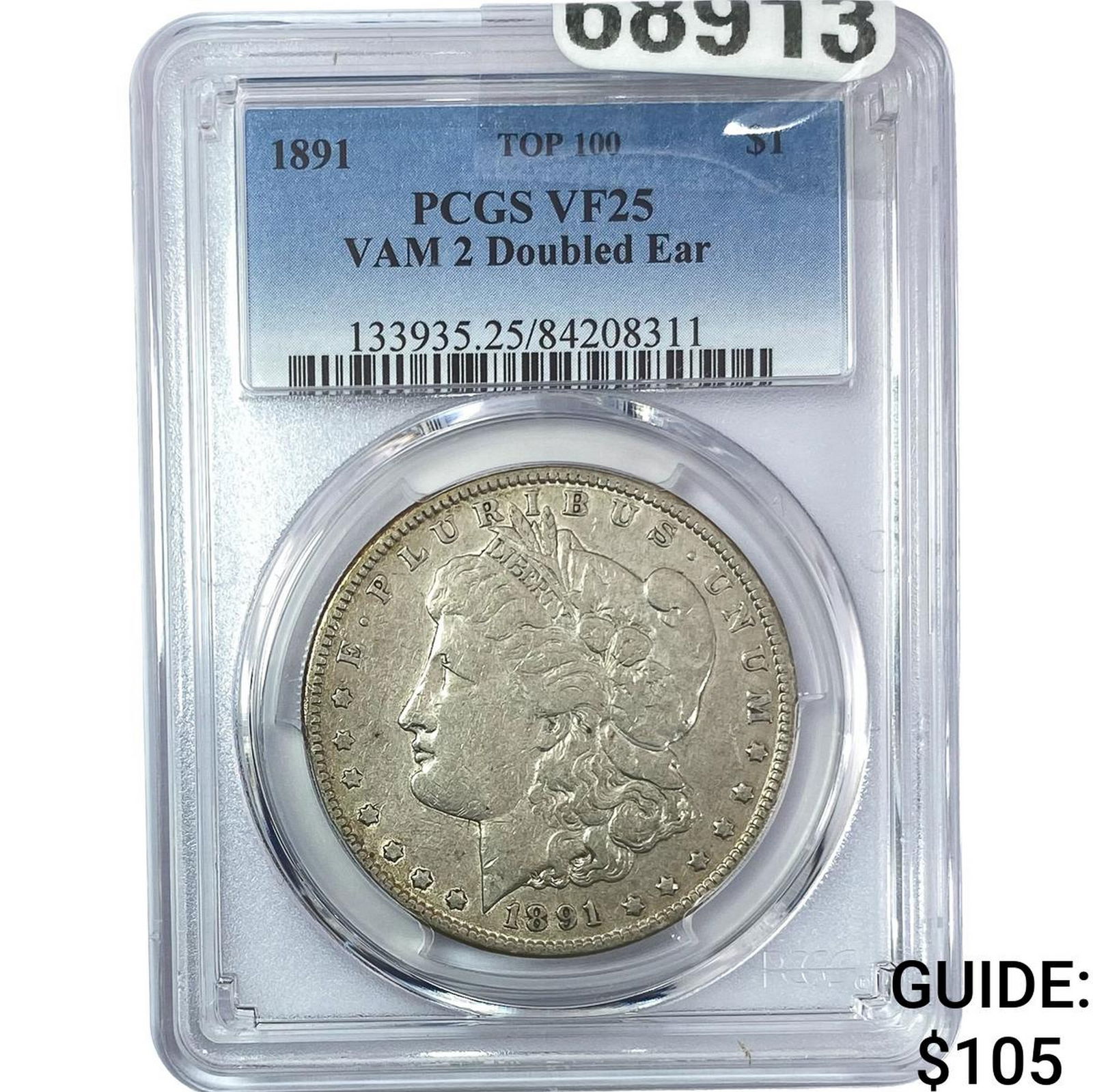 1891 Morgan Silver Dollar PCGS VF25 VAM 3 (1 of 2)