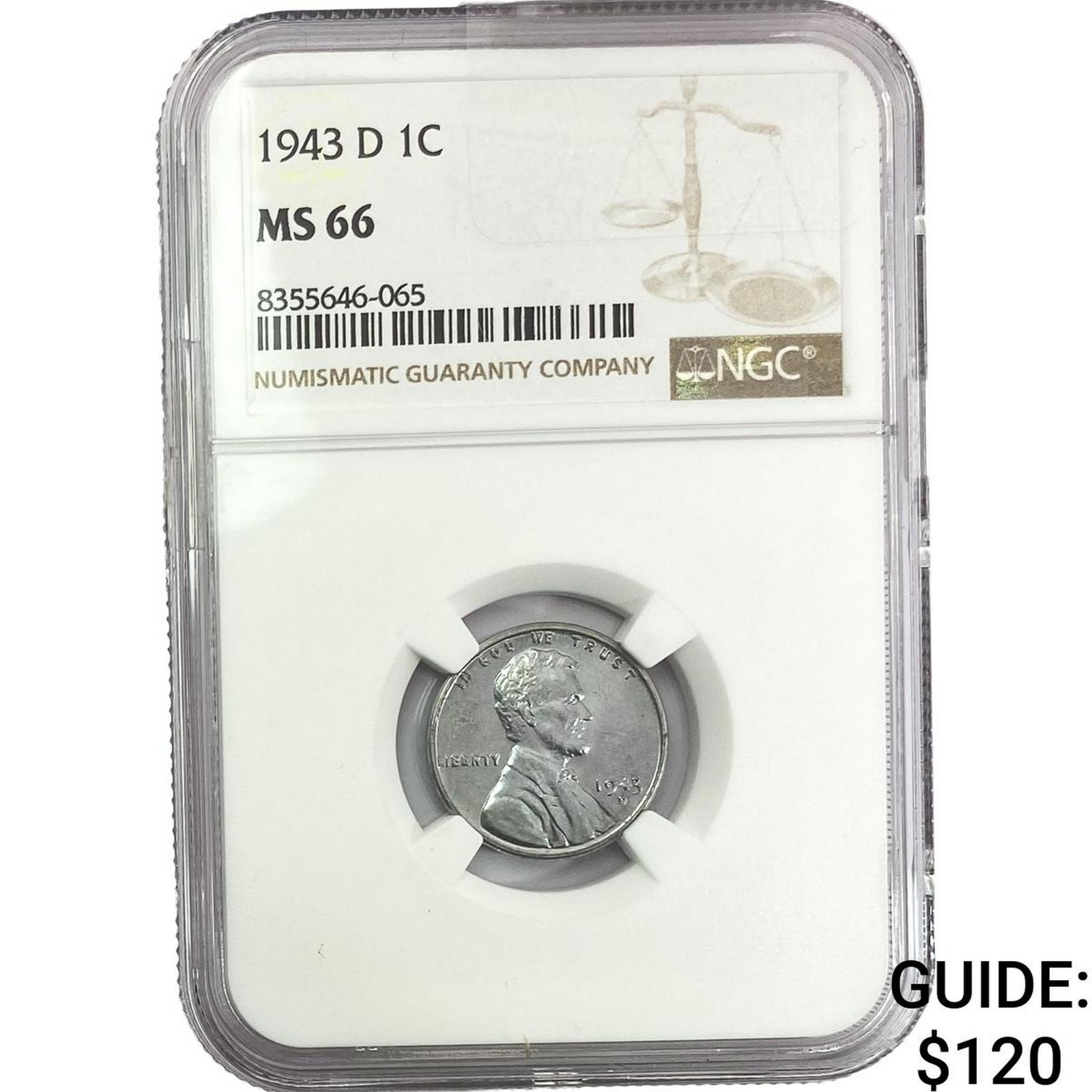 1943-D Wheat Cent NGC MS66 (1 of 2)