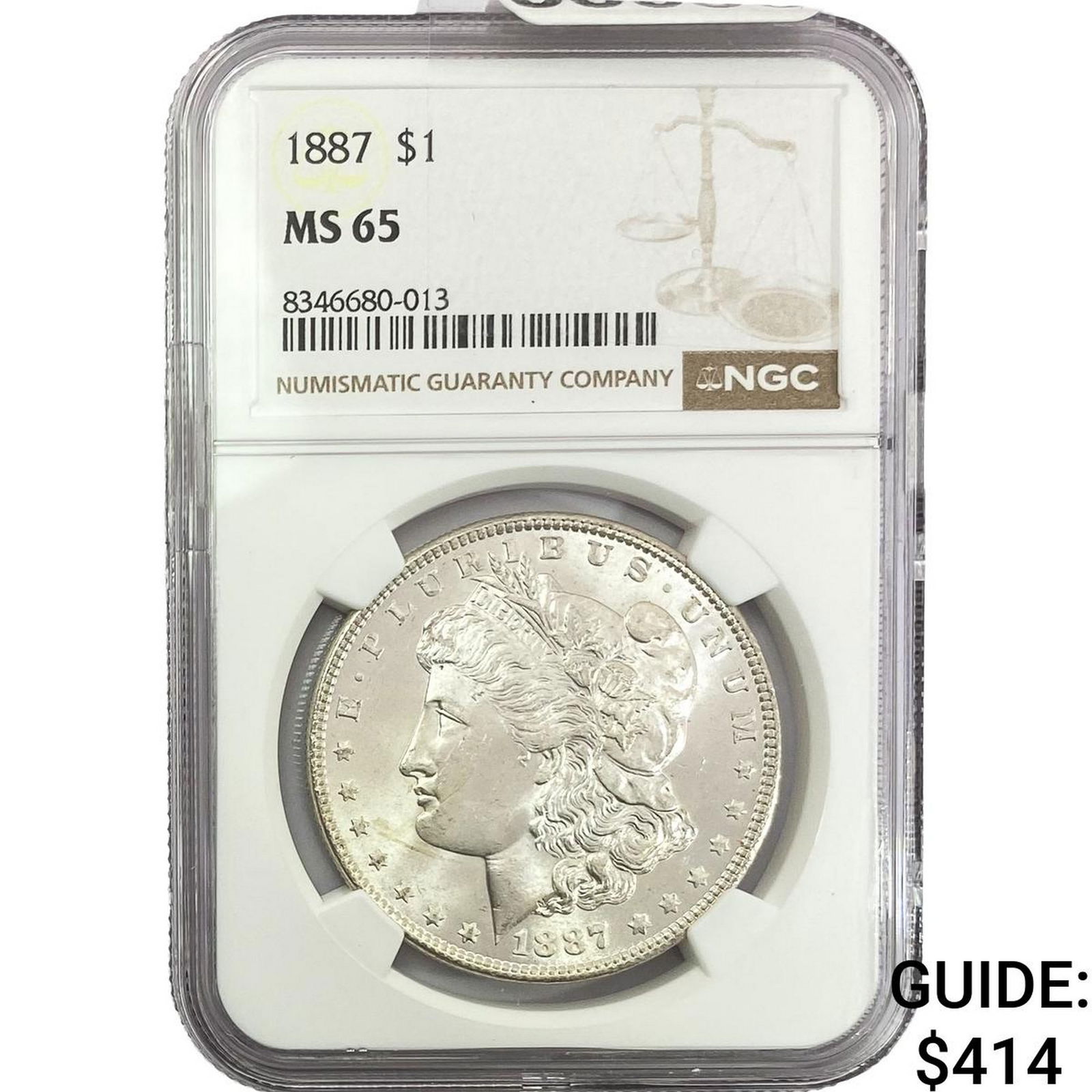 1887 Morgan Silver Dollar NGC MS65 (1 of 2)