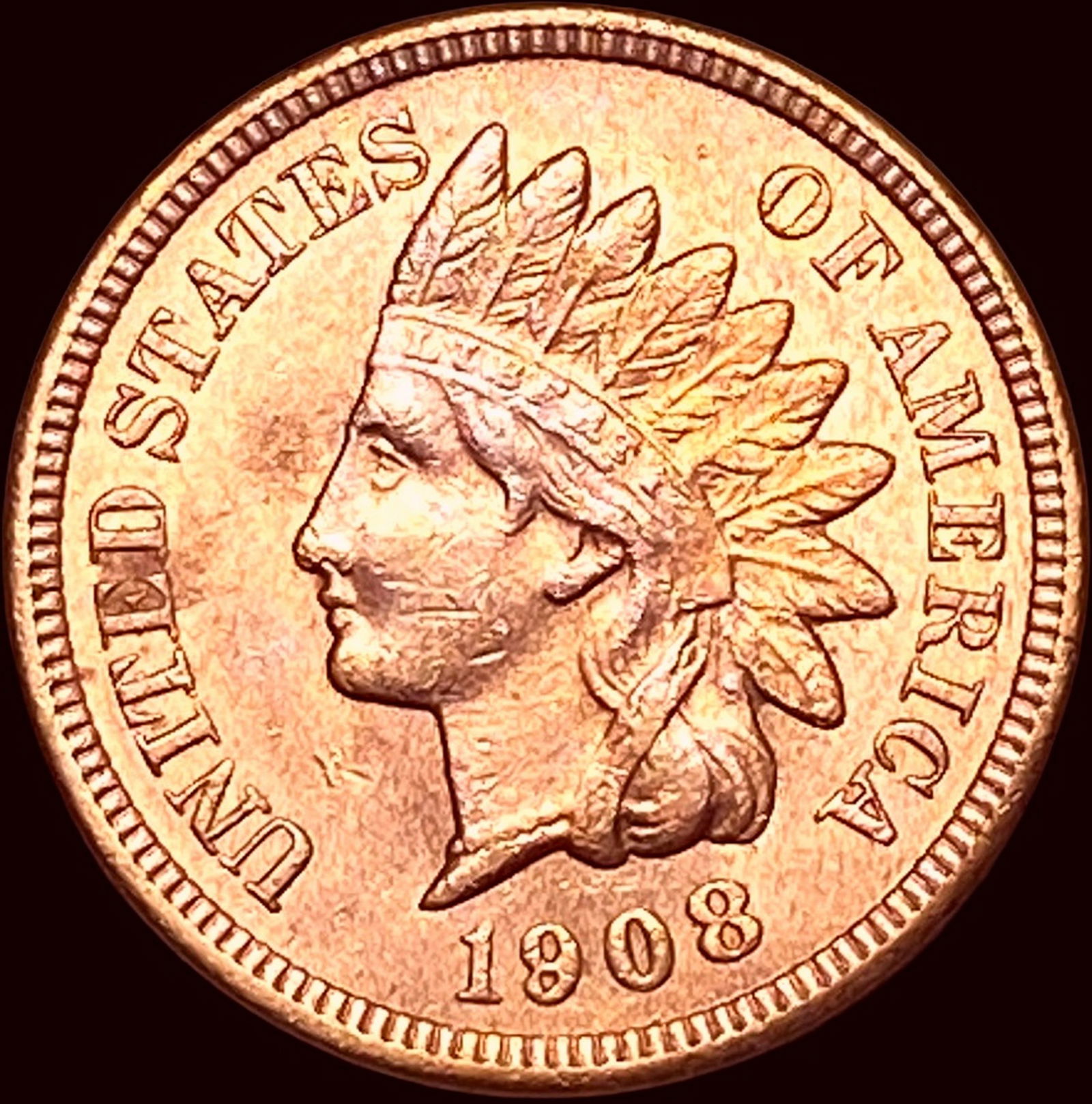 1908 Indian Head Cent UNCIRCULATED (1 of 2)