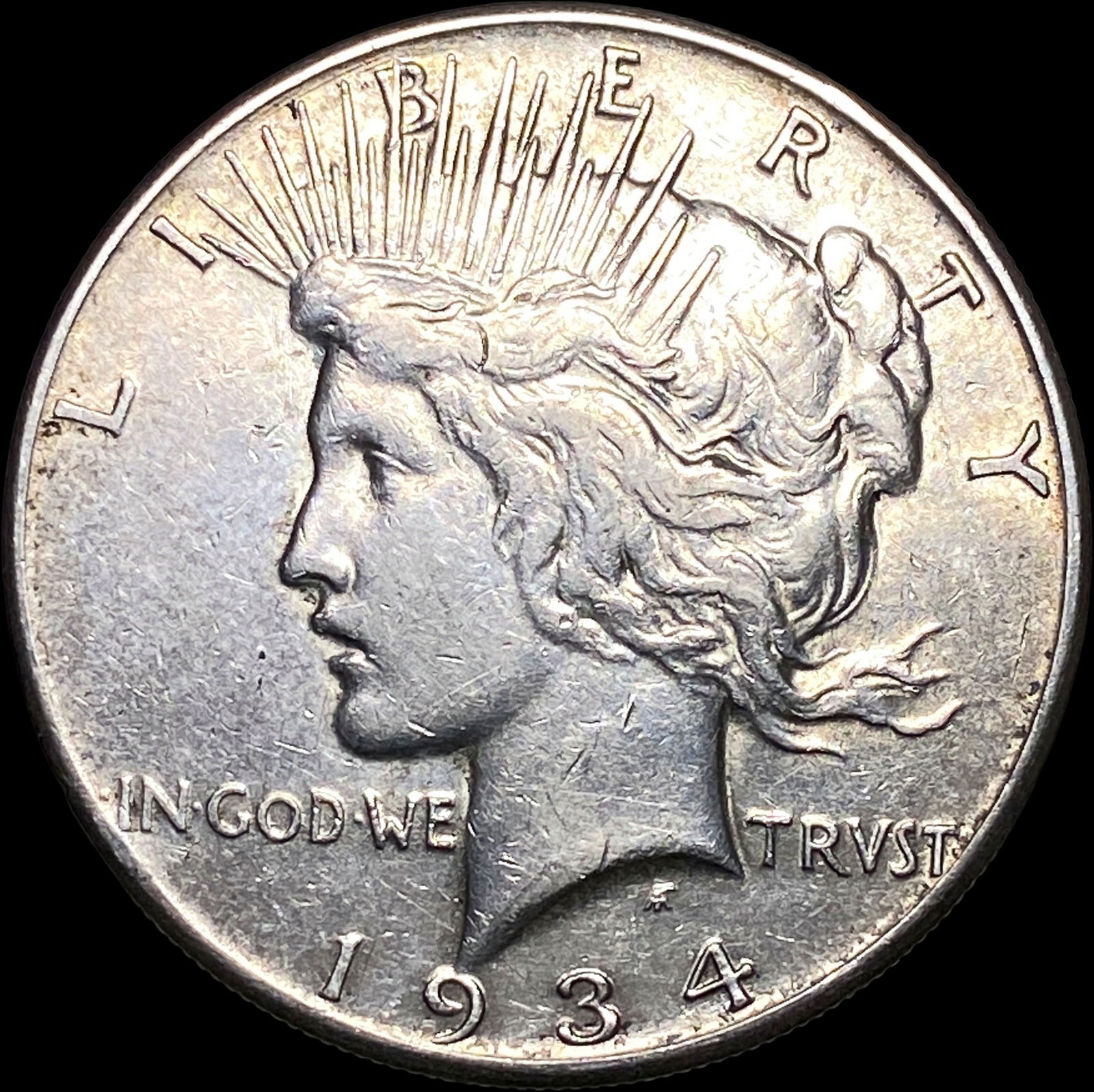 1934-S Peace Silver Dollar NEAR UNC (1 of 2)