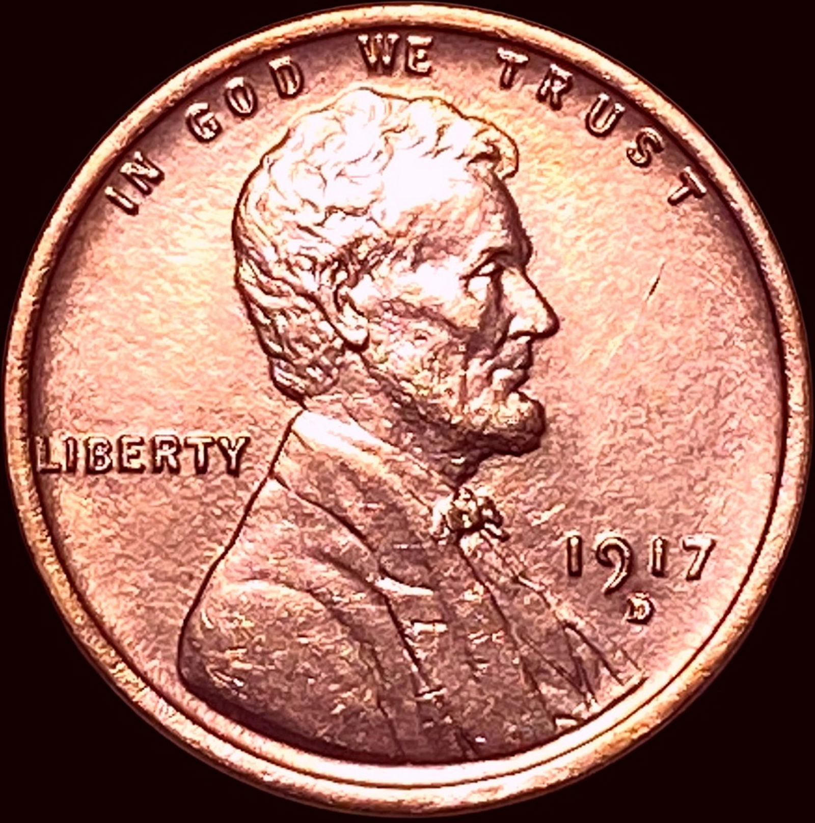 1917-D Lincoln Wheat Cent CLOSELY UNCIRCULATED (1 of 2)