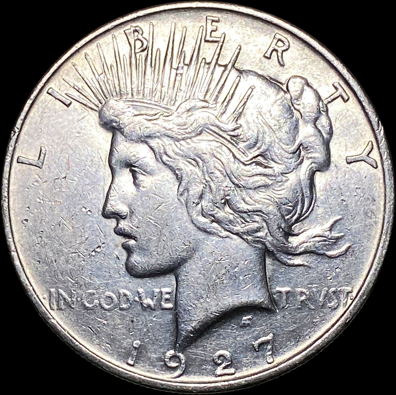 1927-D Silver Peace Dollar CLOSE UNC (1 of 2)