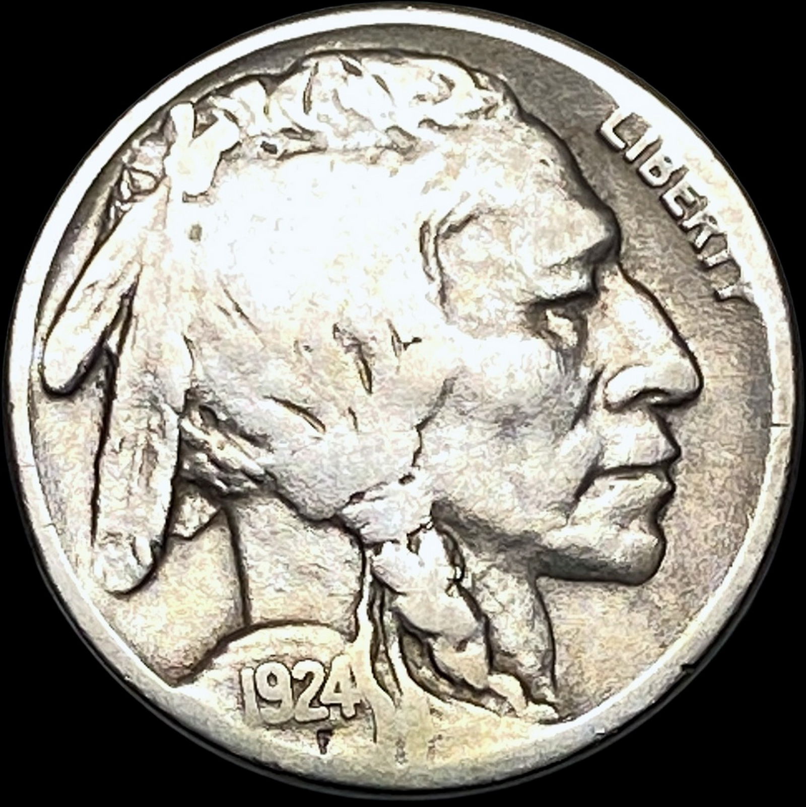 1924-S Buffalo Nickel NICELY CIRCULATED (1 of 2)