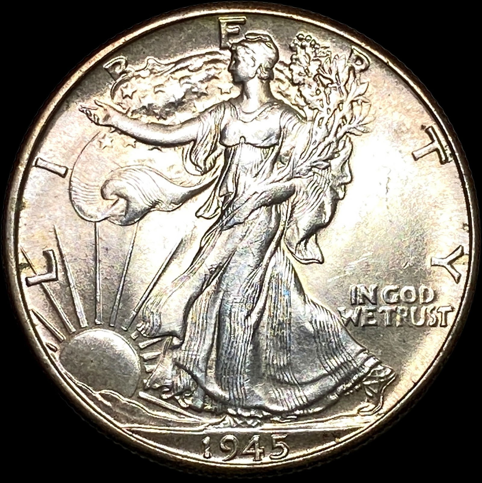 1945 Silver Half Dollar Walking Liberty UNCIRCULATED (1 of 2)