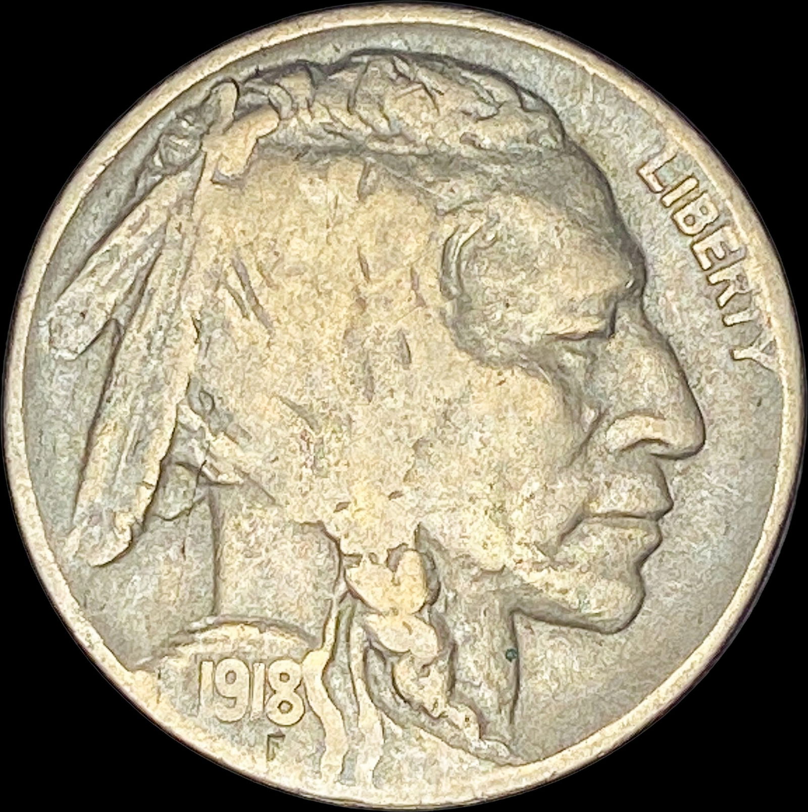 1918-D Buffalo Nickel NICELY CIRCULATED (1 of 2)