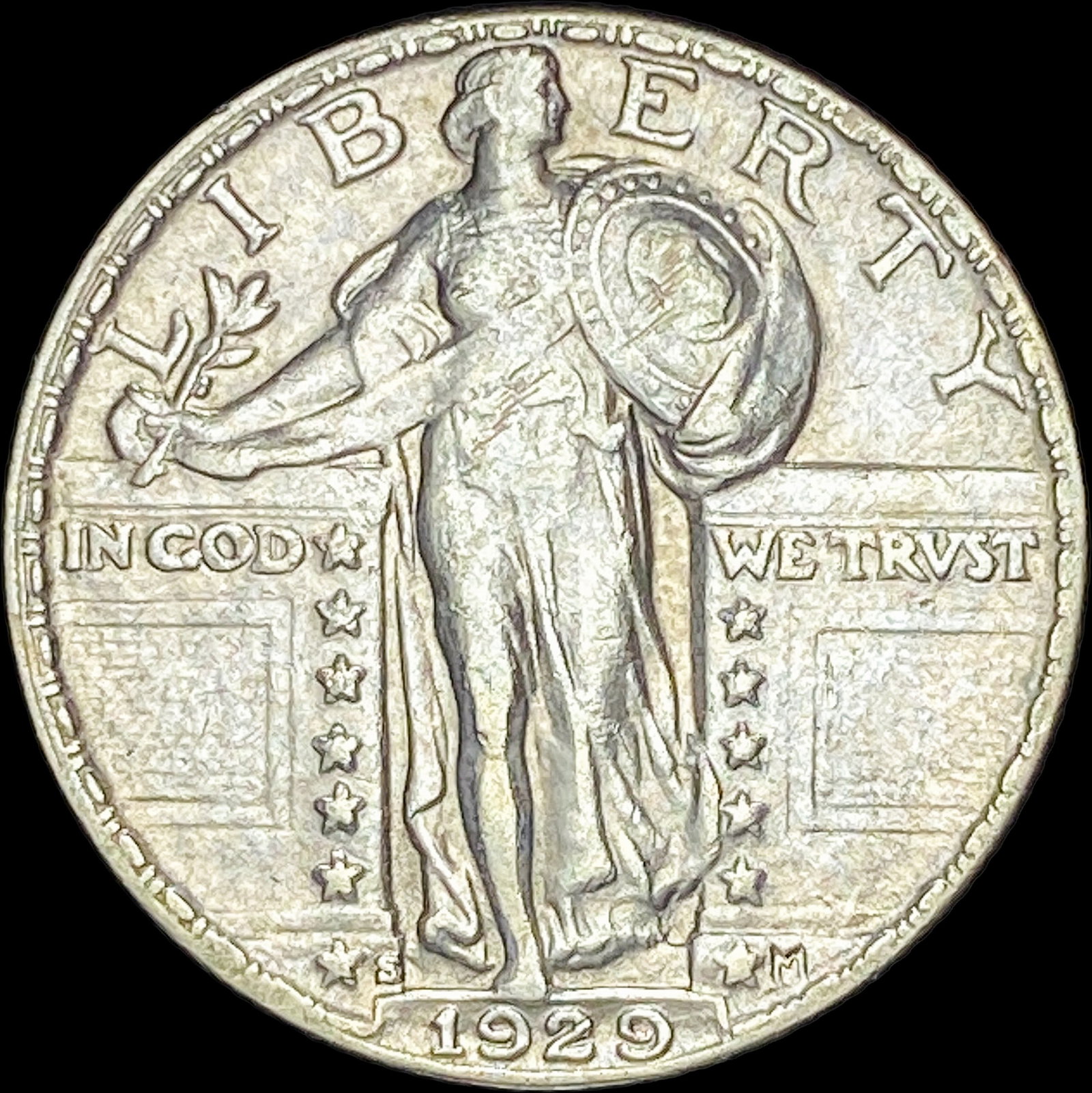 1929-S Standing Liberty Quarter CLOSELY UNCIRCULATED: 1929-S Standing Liberty Quarter CLOSELY UNCIRCULATED
