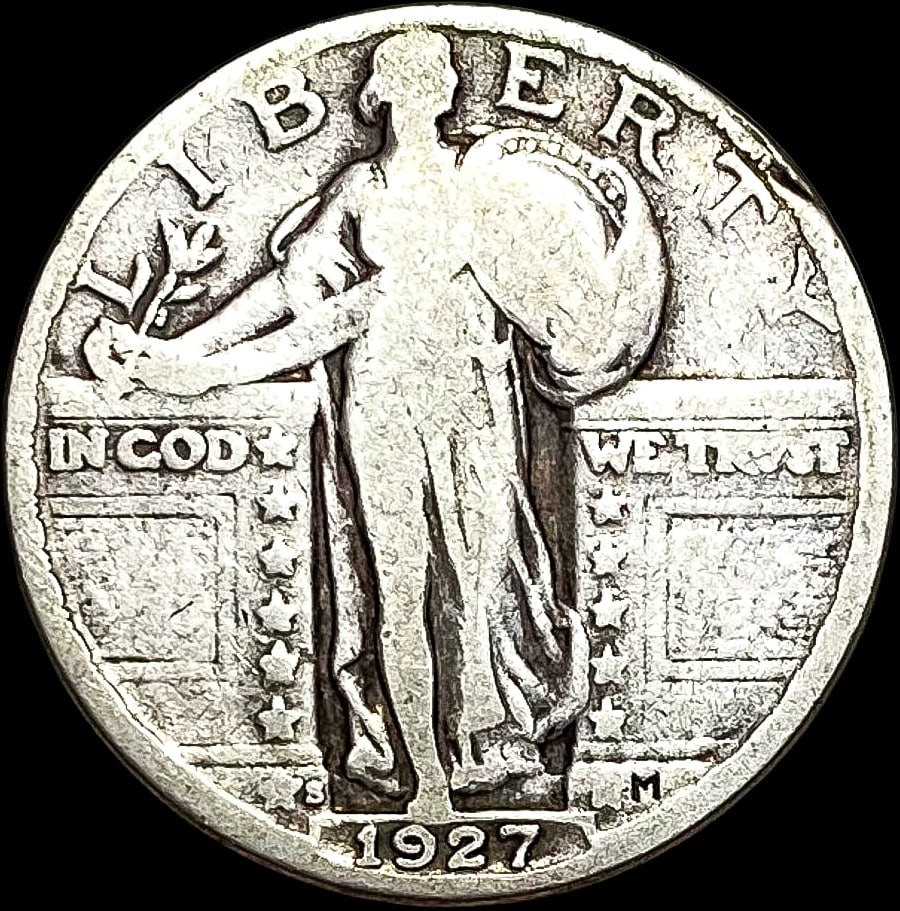 1927-S Standing Liberty Quarter NICELY CIRCULATED (1 of 2)