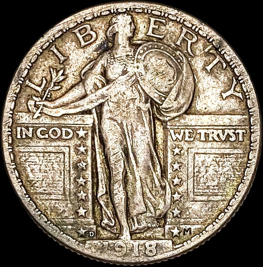 1918-D Standing Liberty Quarter NEARLY UNCIRCULATED (1 of 2)