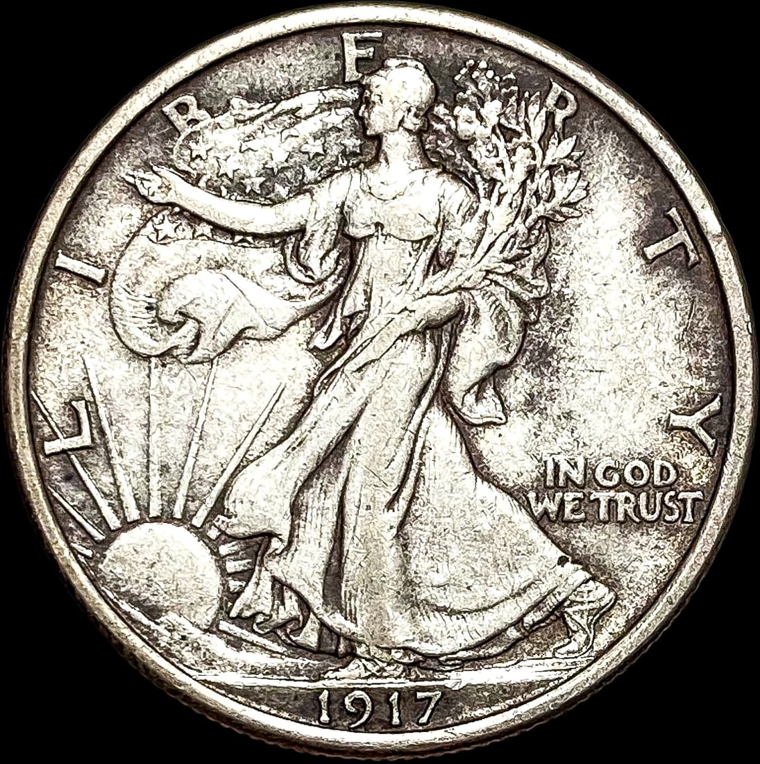 1917 Walking Liberty Half Dollar NEARLY UNCIRCULATED (1 of 2)