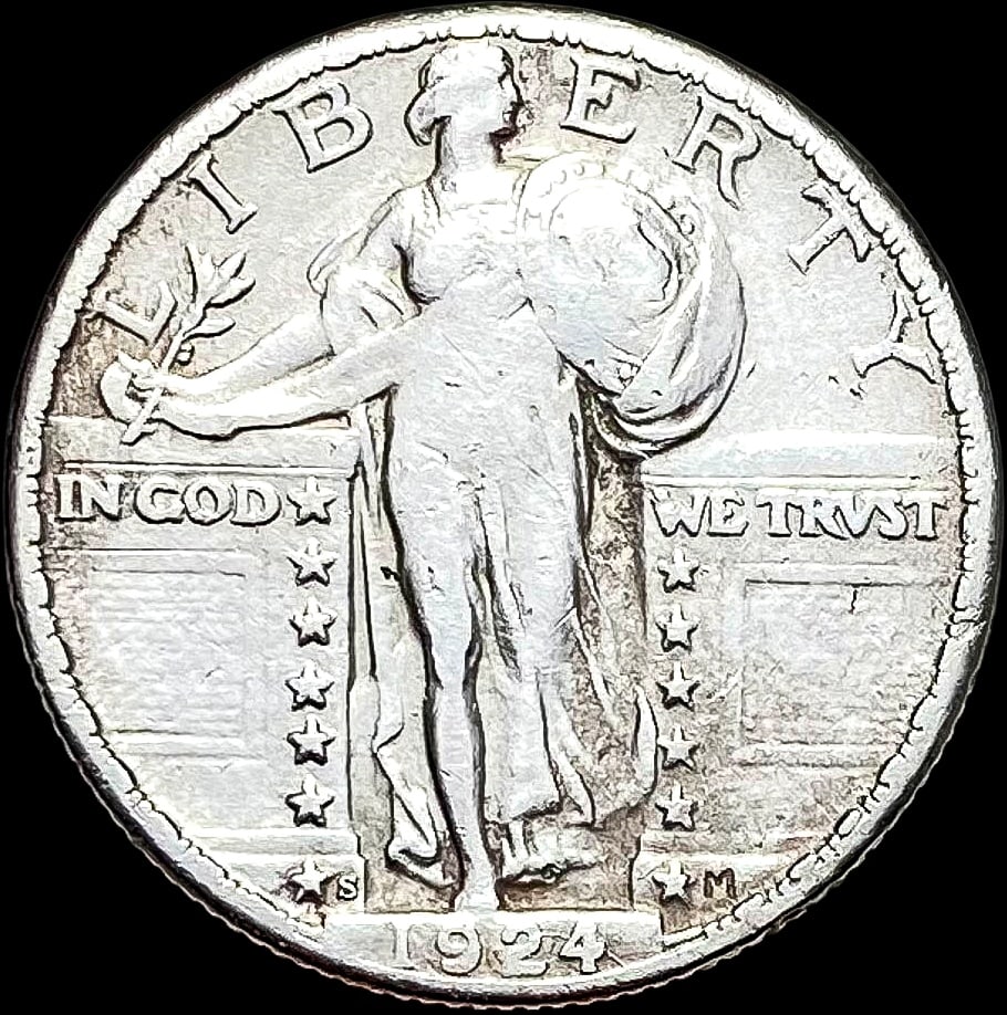 1924-S Standing Liberty Quarter NEARLY UNCIRCULATED (1 of 2)