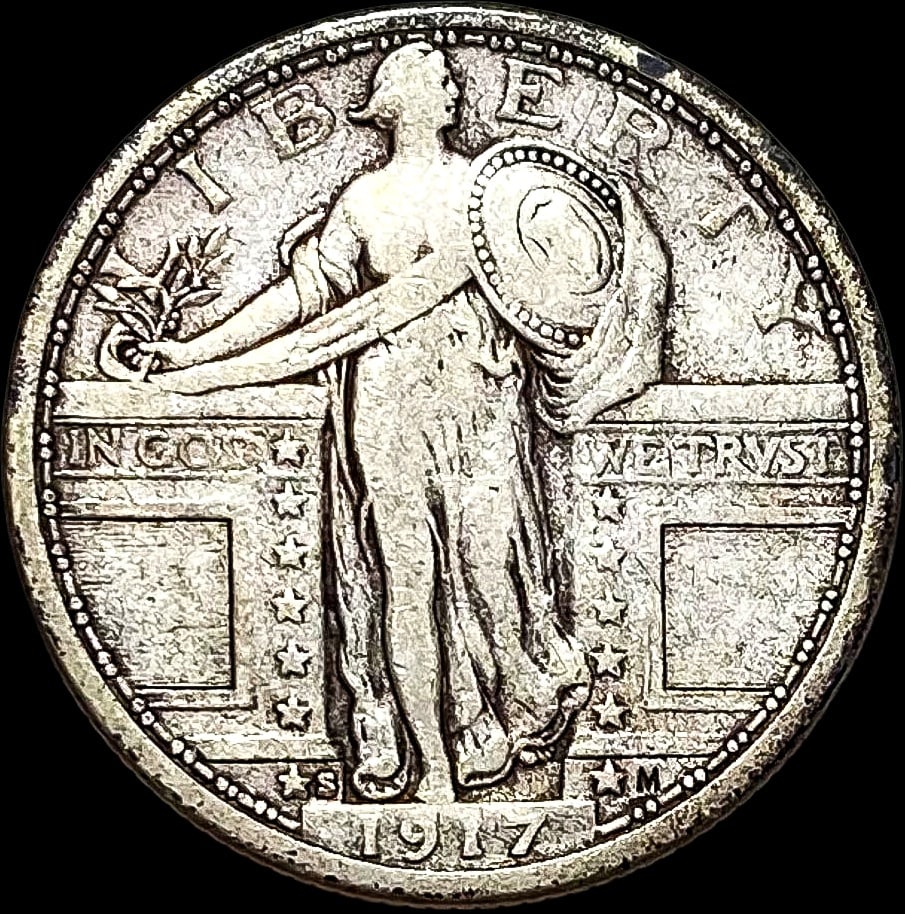 1917-S Type 1 Standing Liberty Quarter NICELY CIRCULATED (1 of 2)