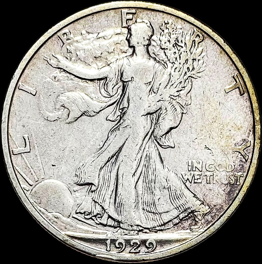 1929-S Walking Liberty Half Dollar NEARLY UNCIRCULATED (1 of 2)