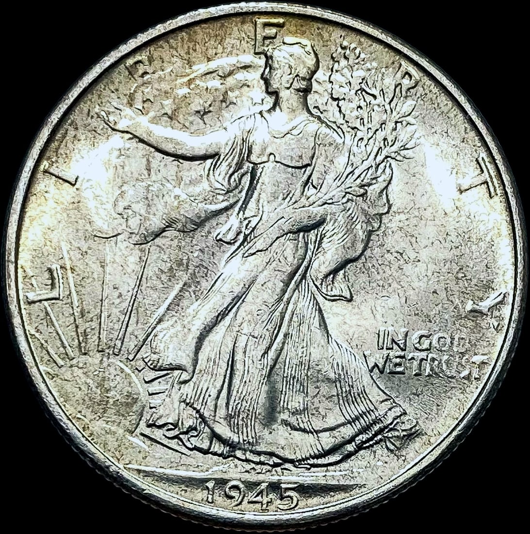 1945-S Silver Half Dollar Walking Liberty CHOICE BU (1 of 2)