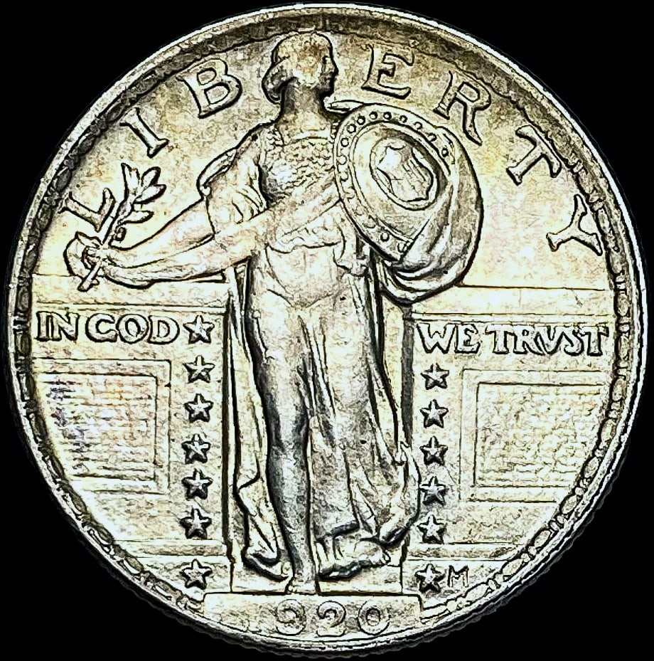 1920 Standing Liberty Quarter CHOICE AU: 1920 Standing Liberty Quarter CHOICE AU