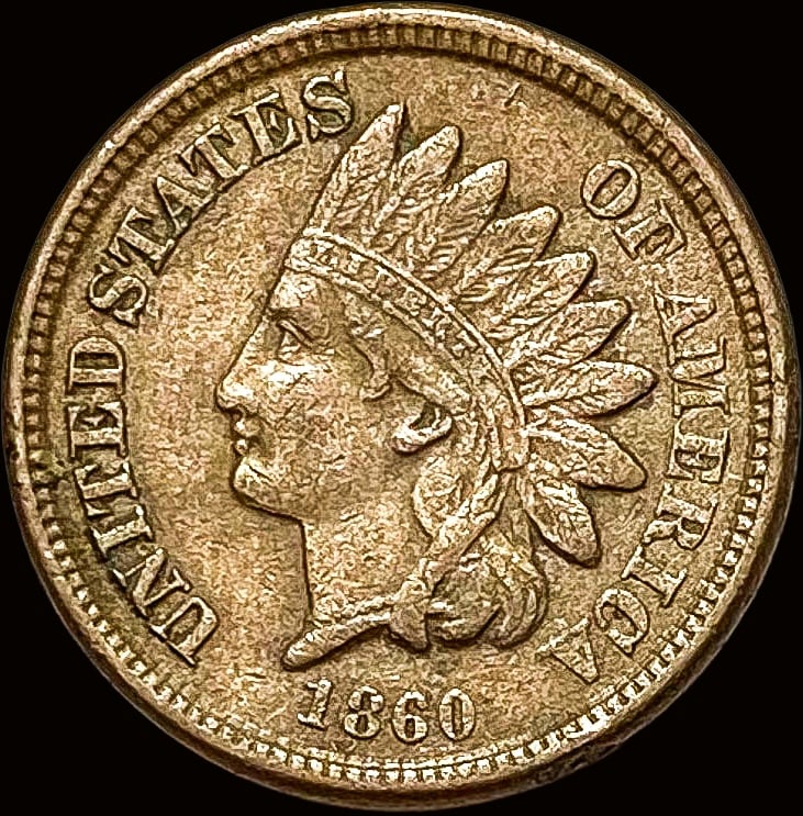 1860 Indian Head Cent NEARLY UNCIRCULATED (1 of 2)