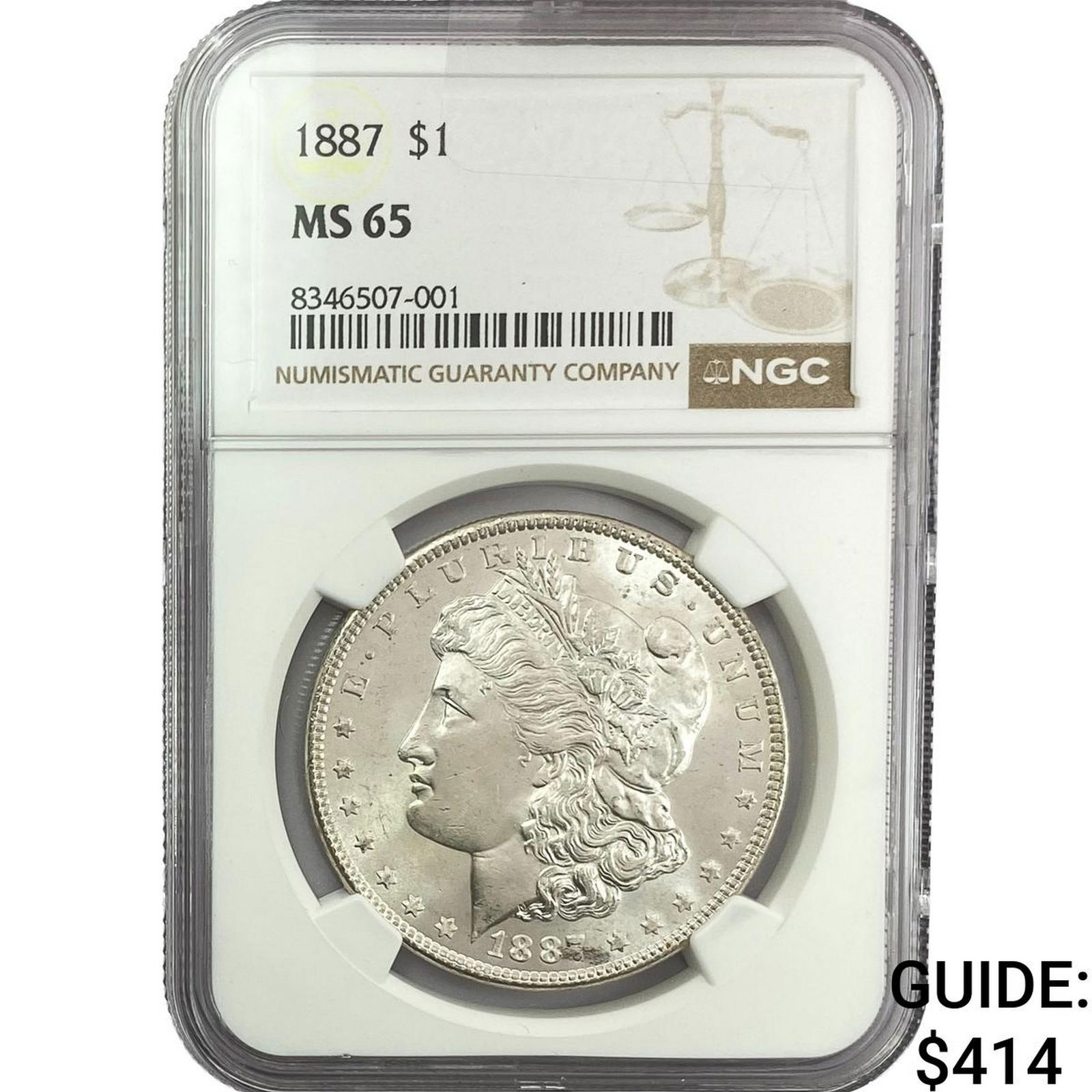 1887 Morgan Silver Dollar NGC MS65 (1 of 2)